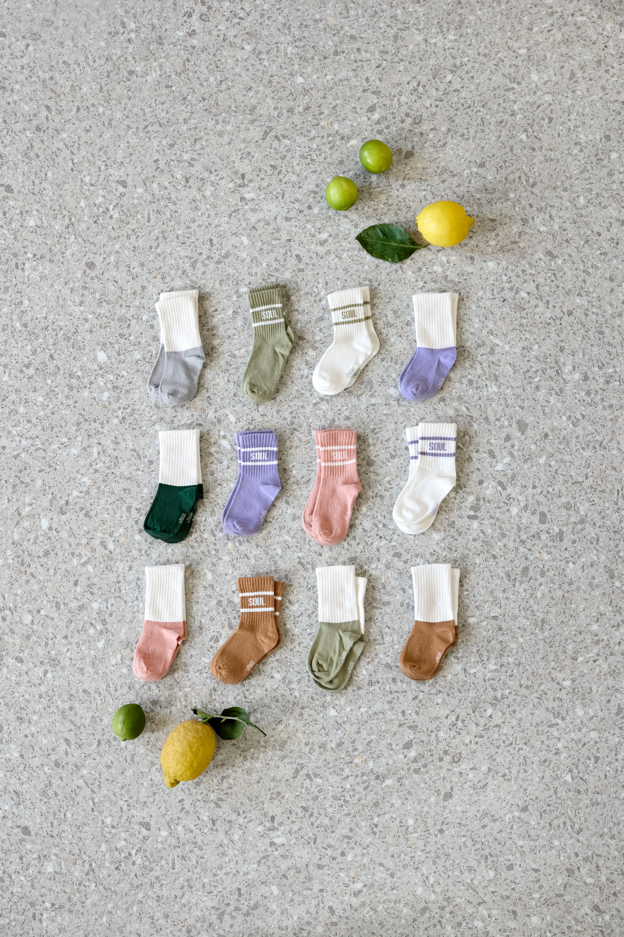Lässig Tennis Socks 3 pcs GOTS caramel/light khaki, 27-30 - 9