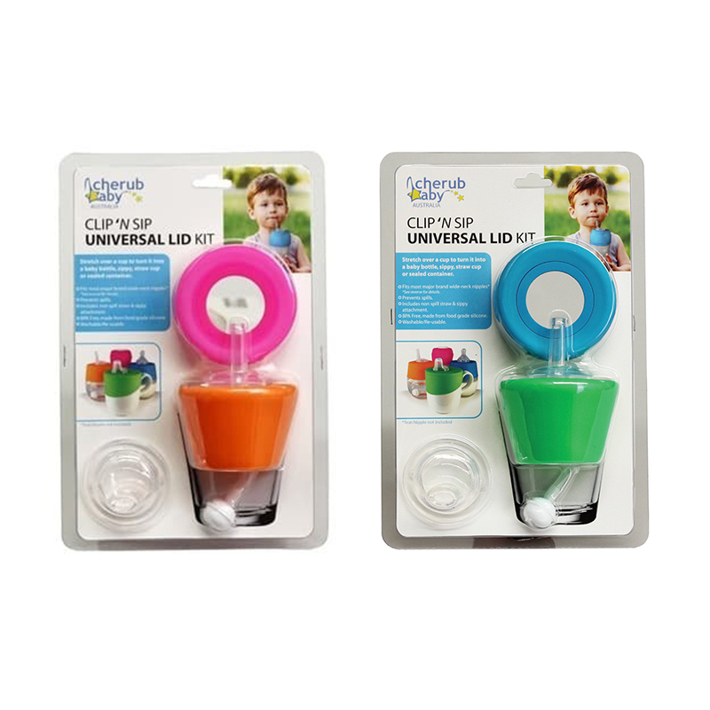 Cherub Baby Clip´n Sip grön & blå (2-pack) 1p