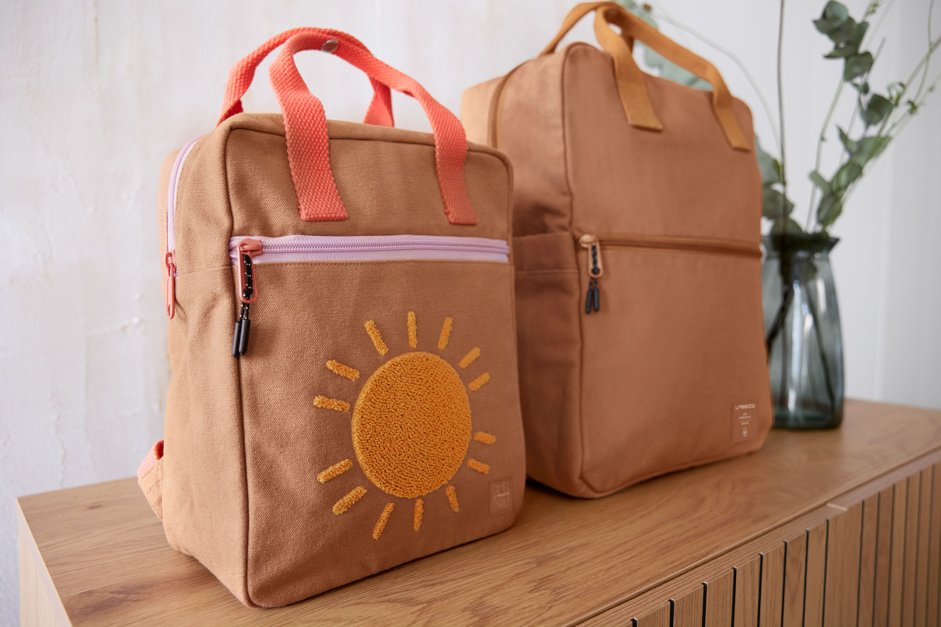 Lässig Little One & Me Square Backpack Big GOTS caramel - 2