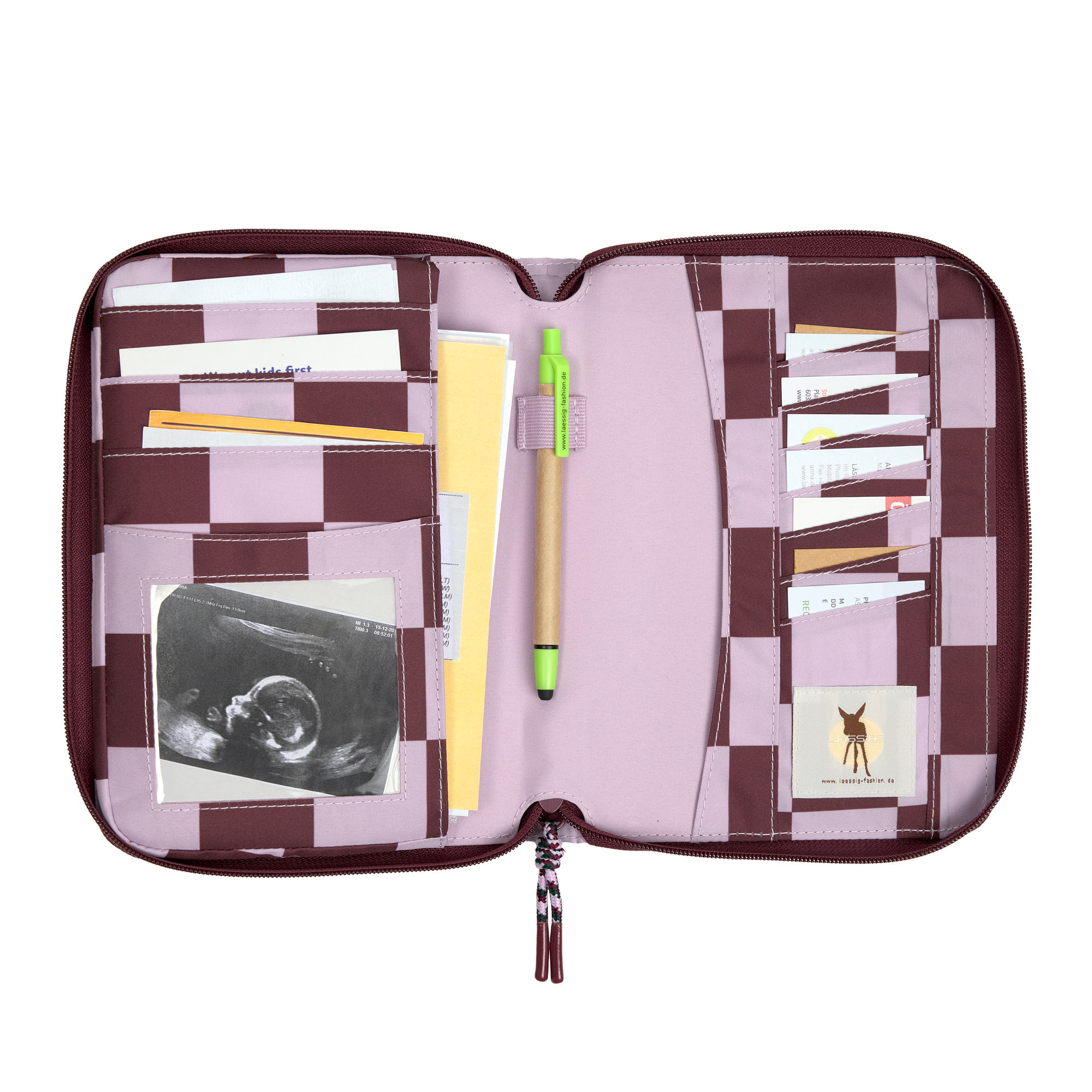 Lässig CAS Document Pouch deep red/lavender - 2