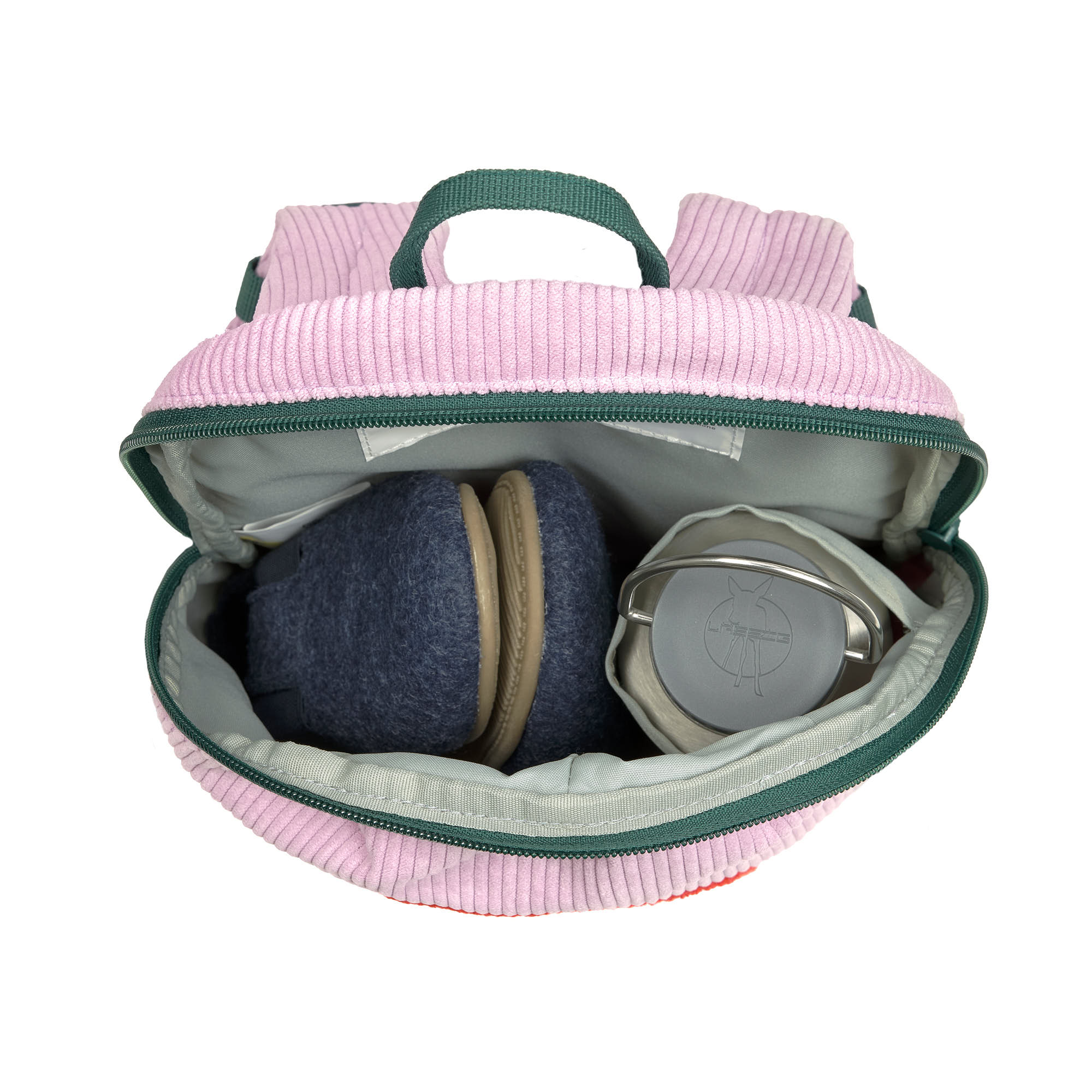 Lässig Tiny Backpack Cord Little Gang Rainbow lilac - 10