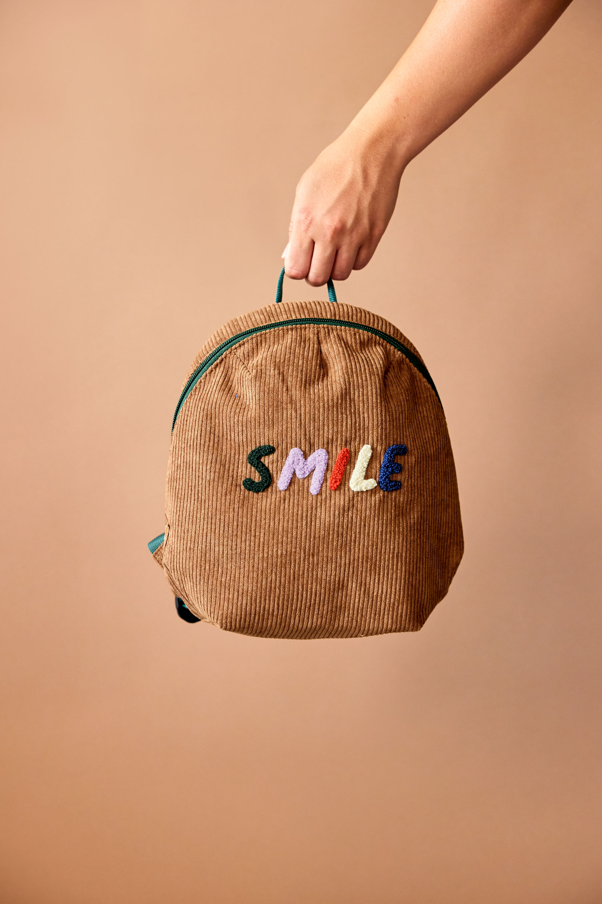 Lässig Tiny Backpack Cord Little Gang Smile caramel - 12