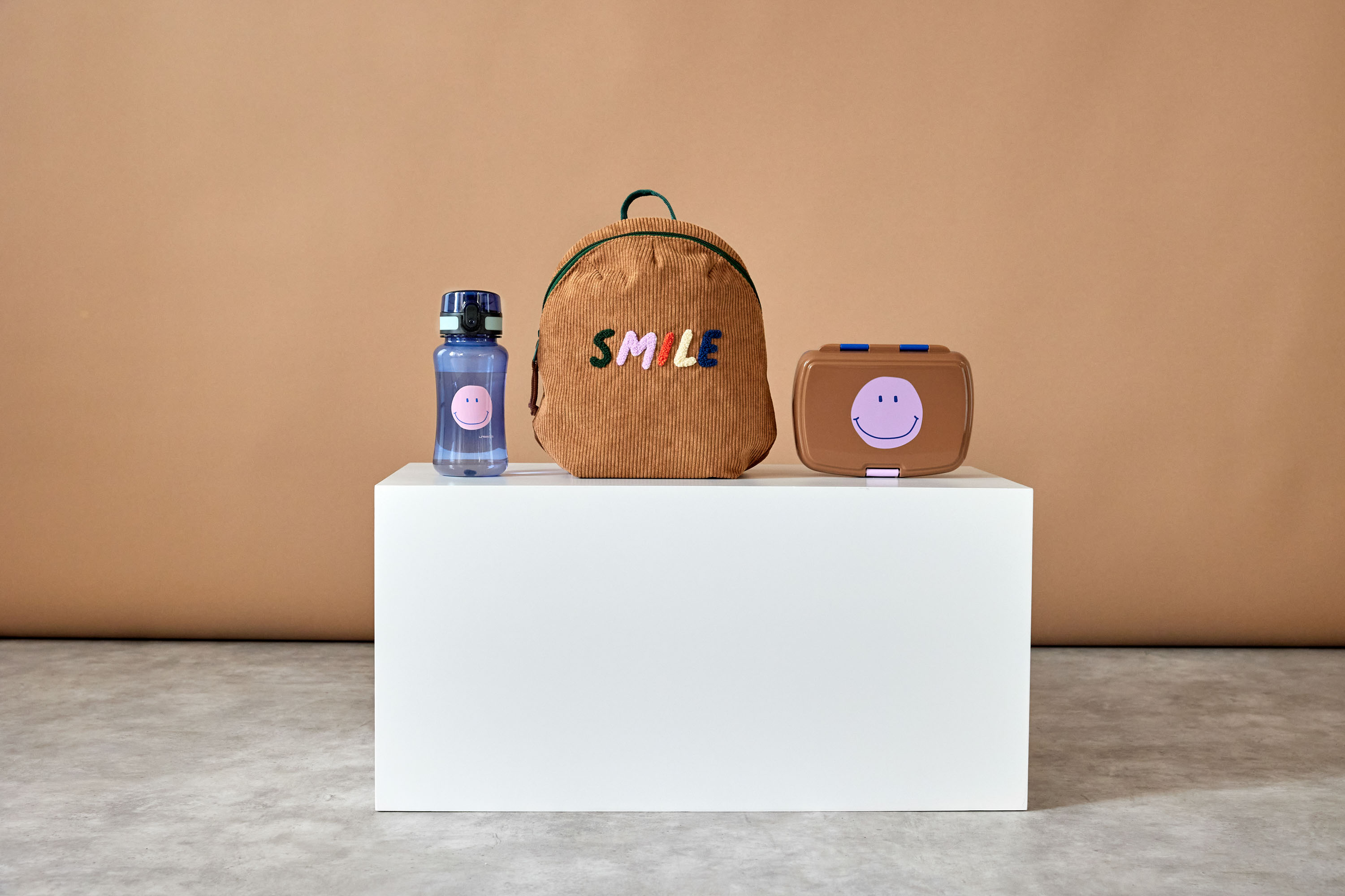 Lässig Tiny Backpack Cord Little Gang Smile caramel - 11
