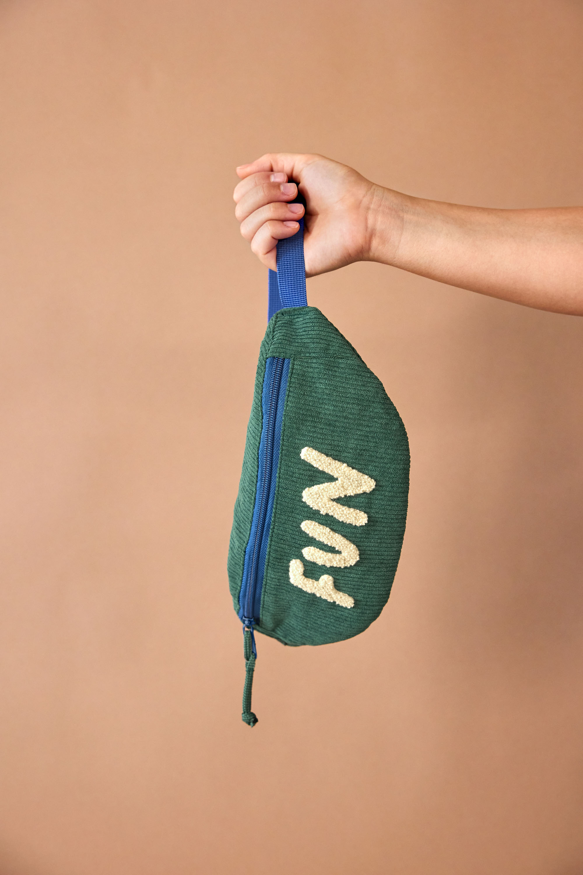 Lässig Mini Bum Bag Cord Little Gang Smile blue - 10