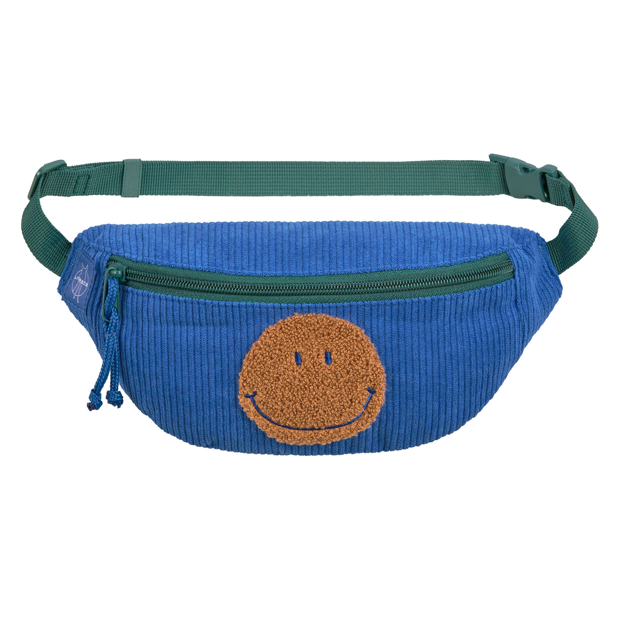 Lässig Mini Bum Bag Cord Little Gang Smile blue