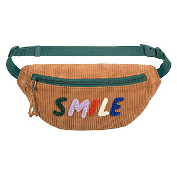 Lässig Mini Bum Bag Cord Little Gang Smile caramel