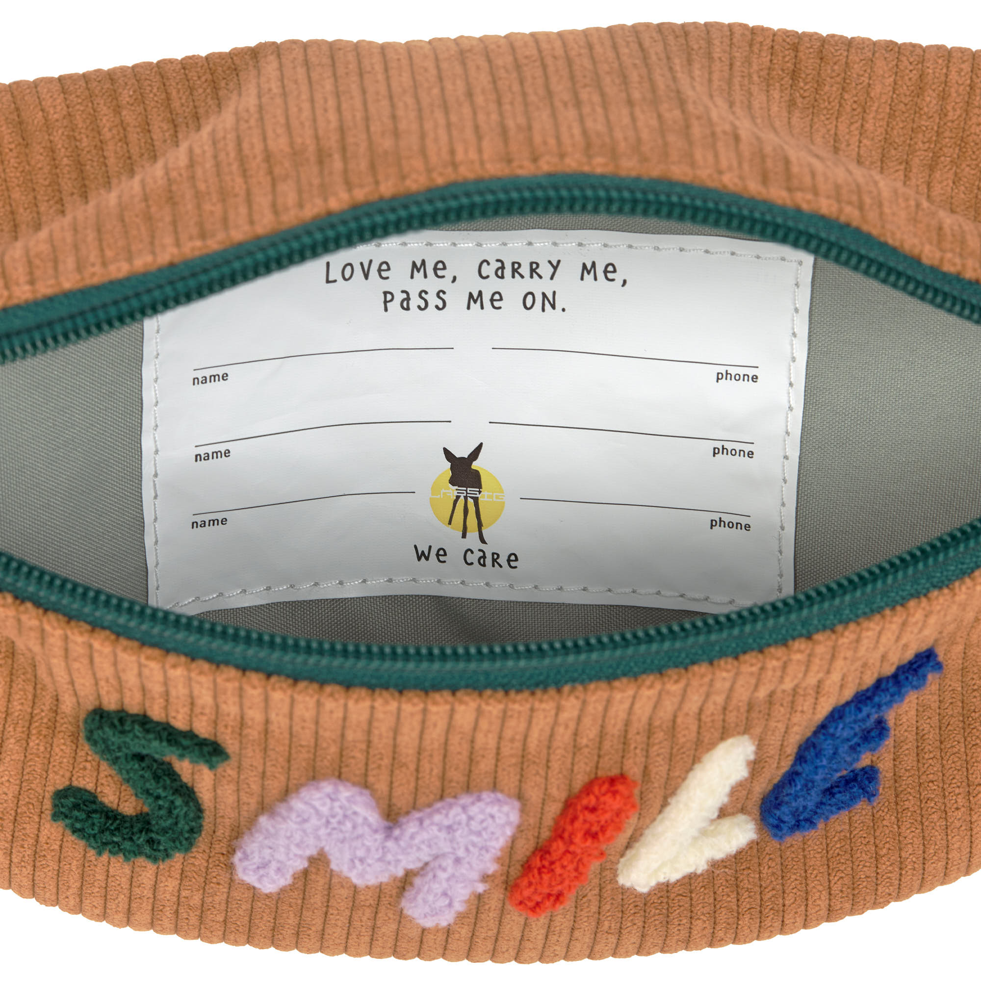 Lässig Mini Bum Bag Cord Little Gang Smile caramel - 5