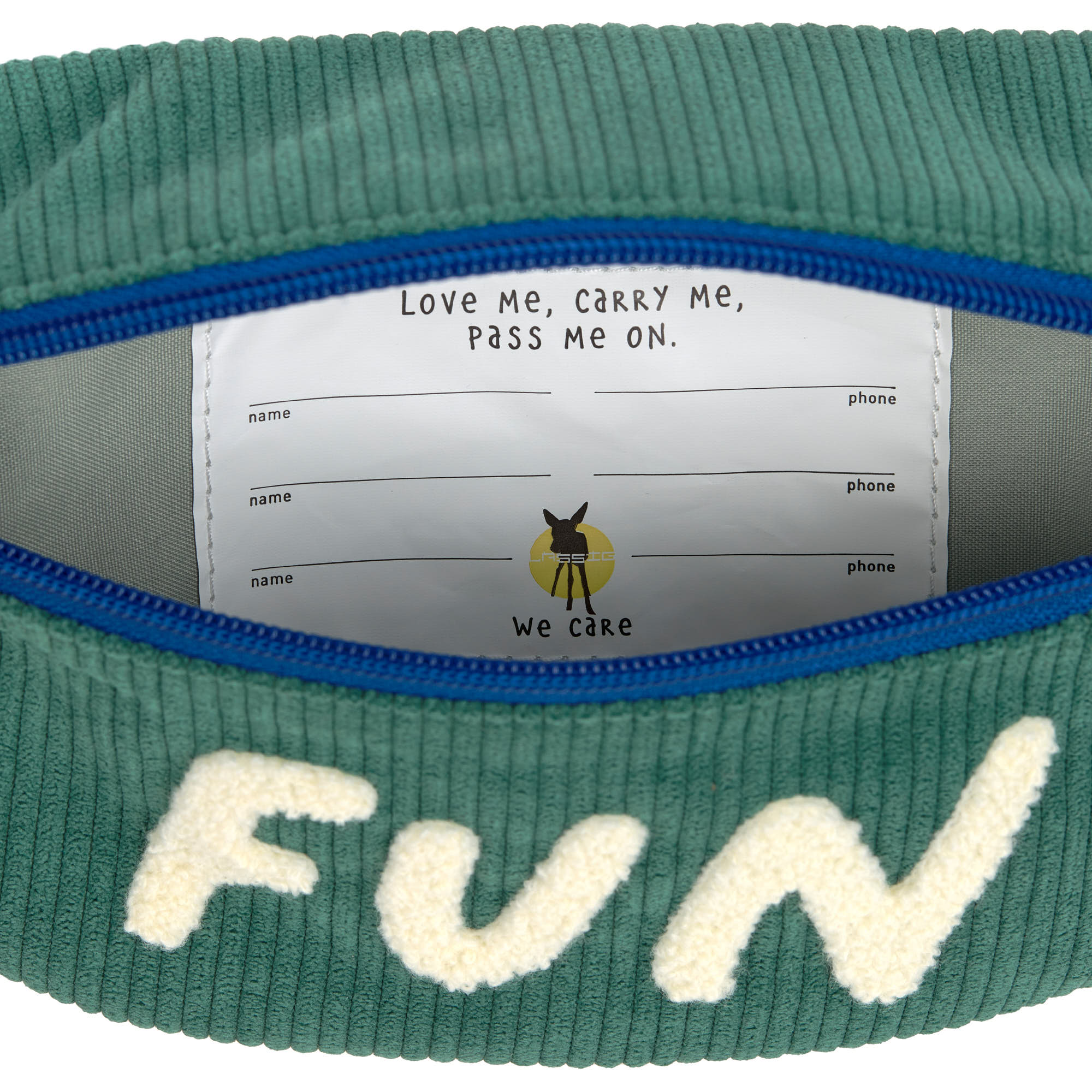 Lässig Mini Bum Bag Cord Little Gang Fun ocean green - 4