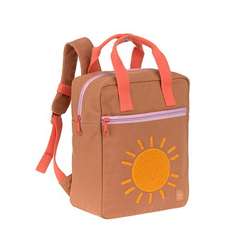 Lässig Little One & Me Square Backpack Small GOTS caramel