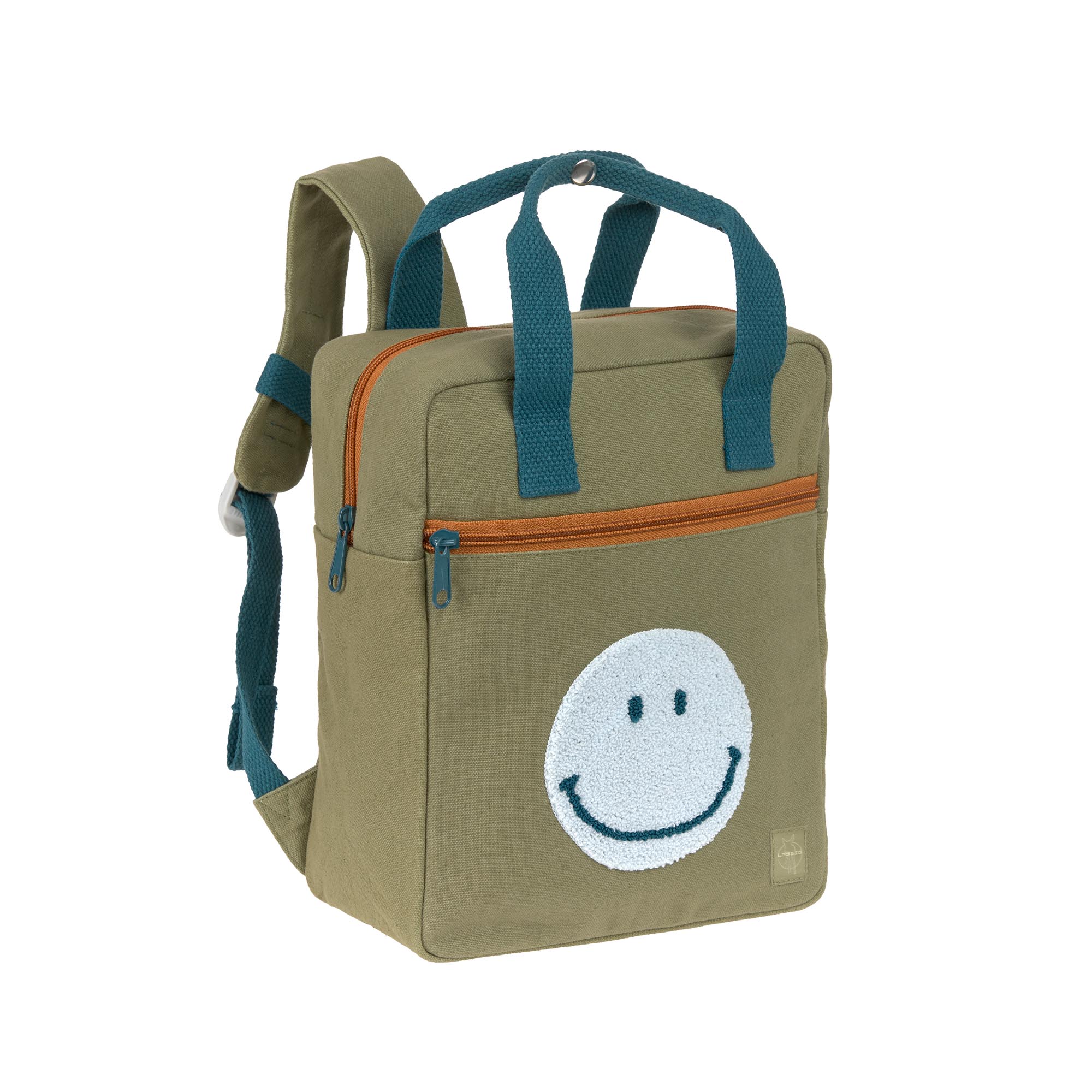 Lässig Little One & Me Square Backpack Small GOTS olive
