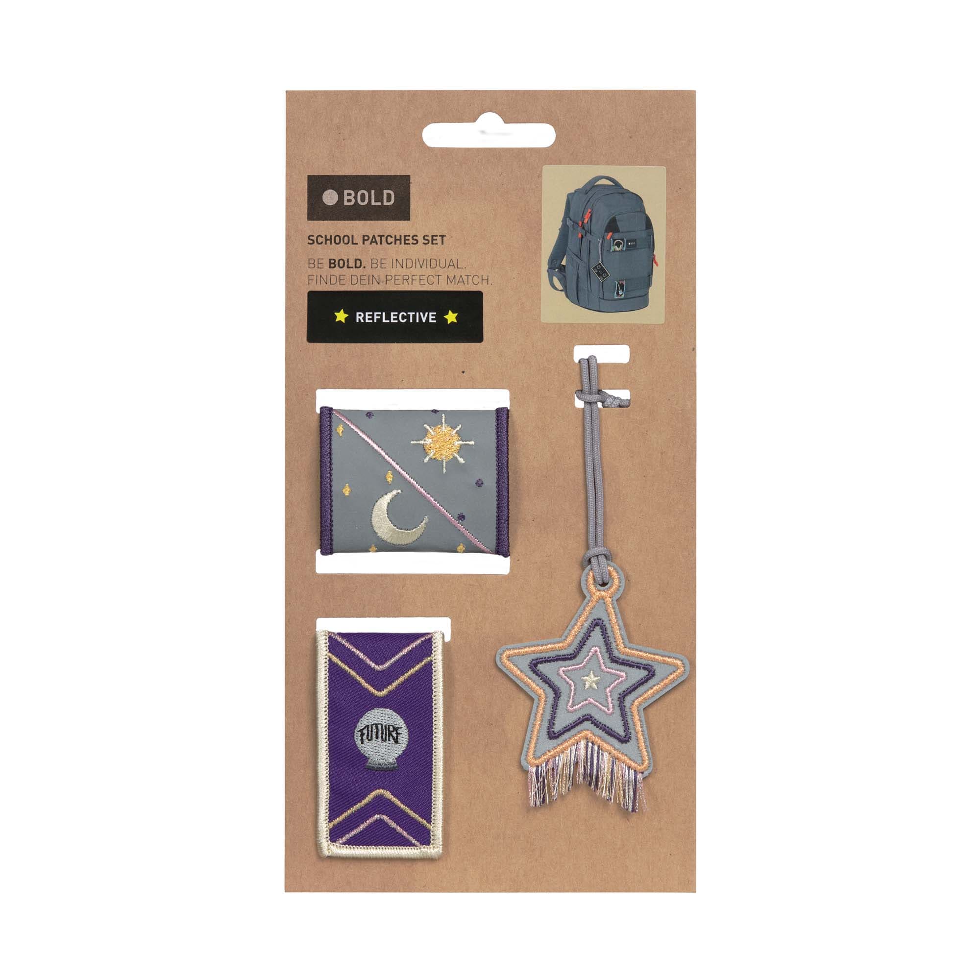 Lässig BOLD Match School Patches Set Universe purple - 8