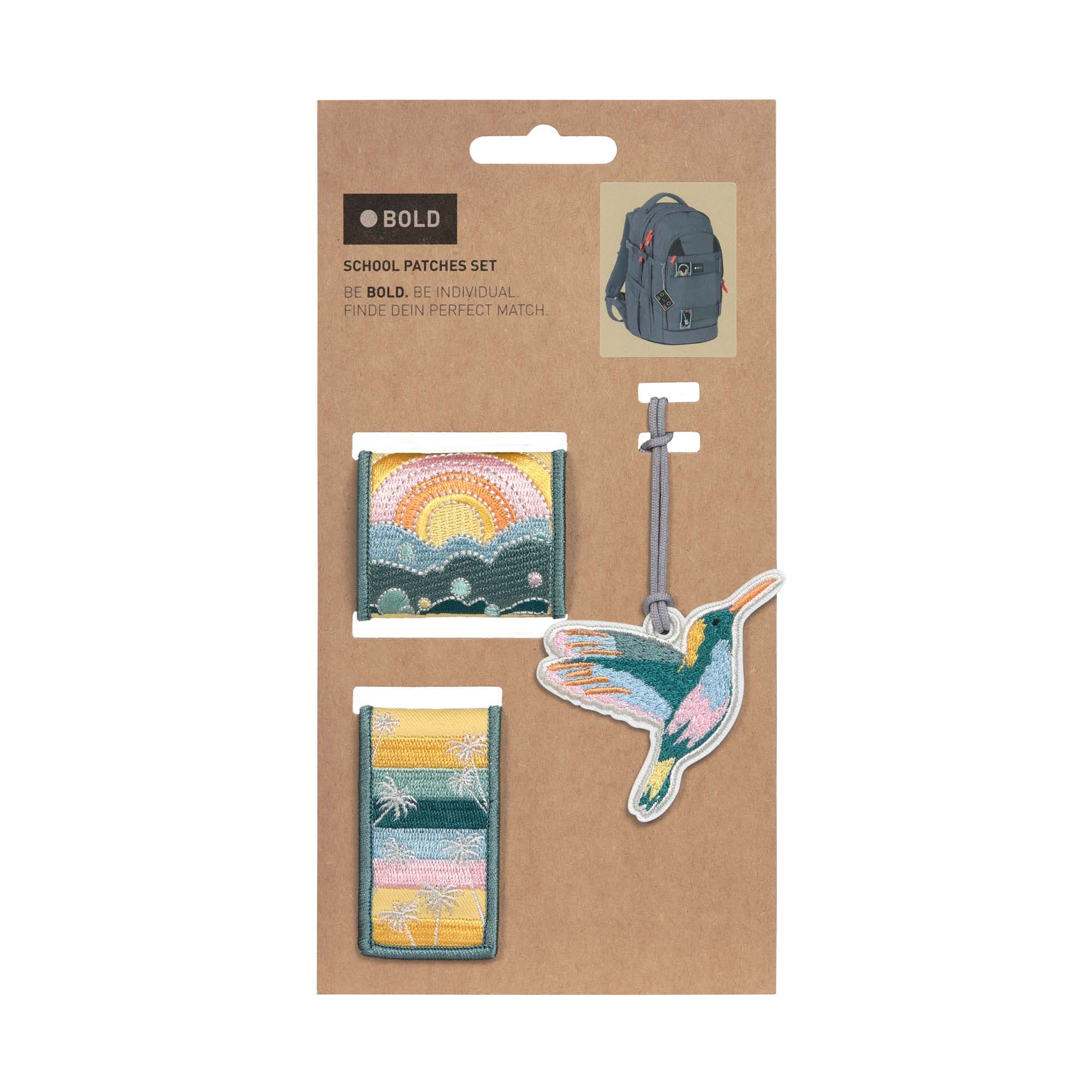 Lässig BOLD Match School Patches Set Paradise - 8