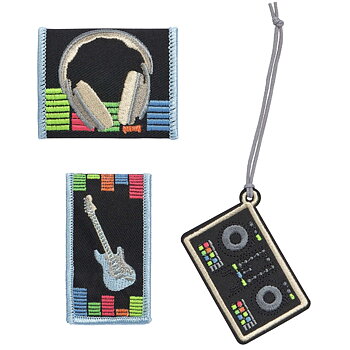 Lässig BOLD Match School Patches Set Music