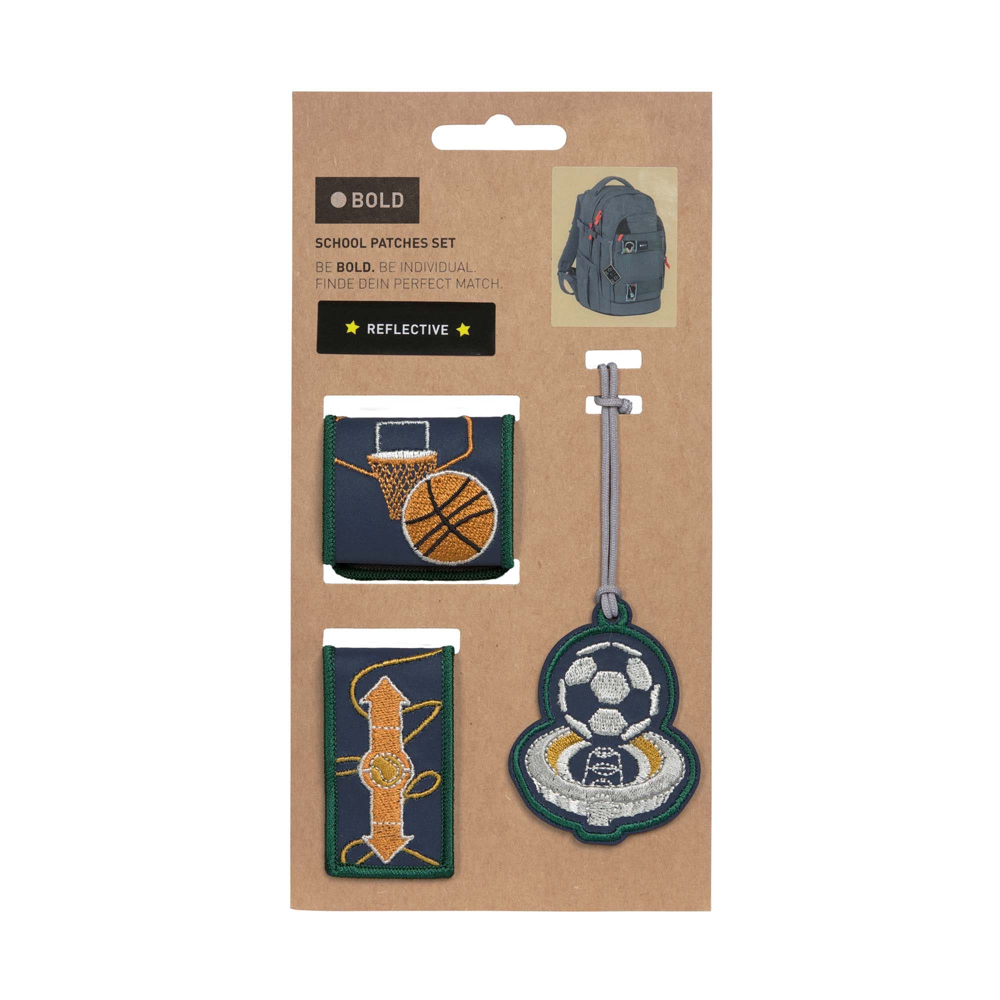 Lässig BOLD Match School Patches Set Sport - 7