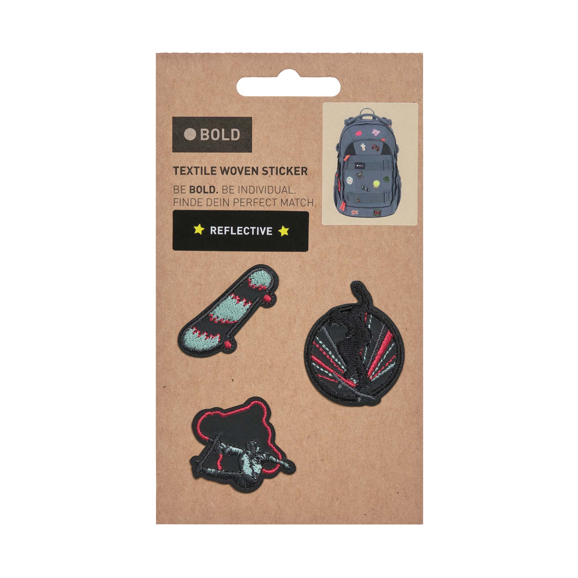 Lässig BOLD Match Textile Sticker Skater - 5