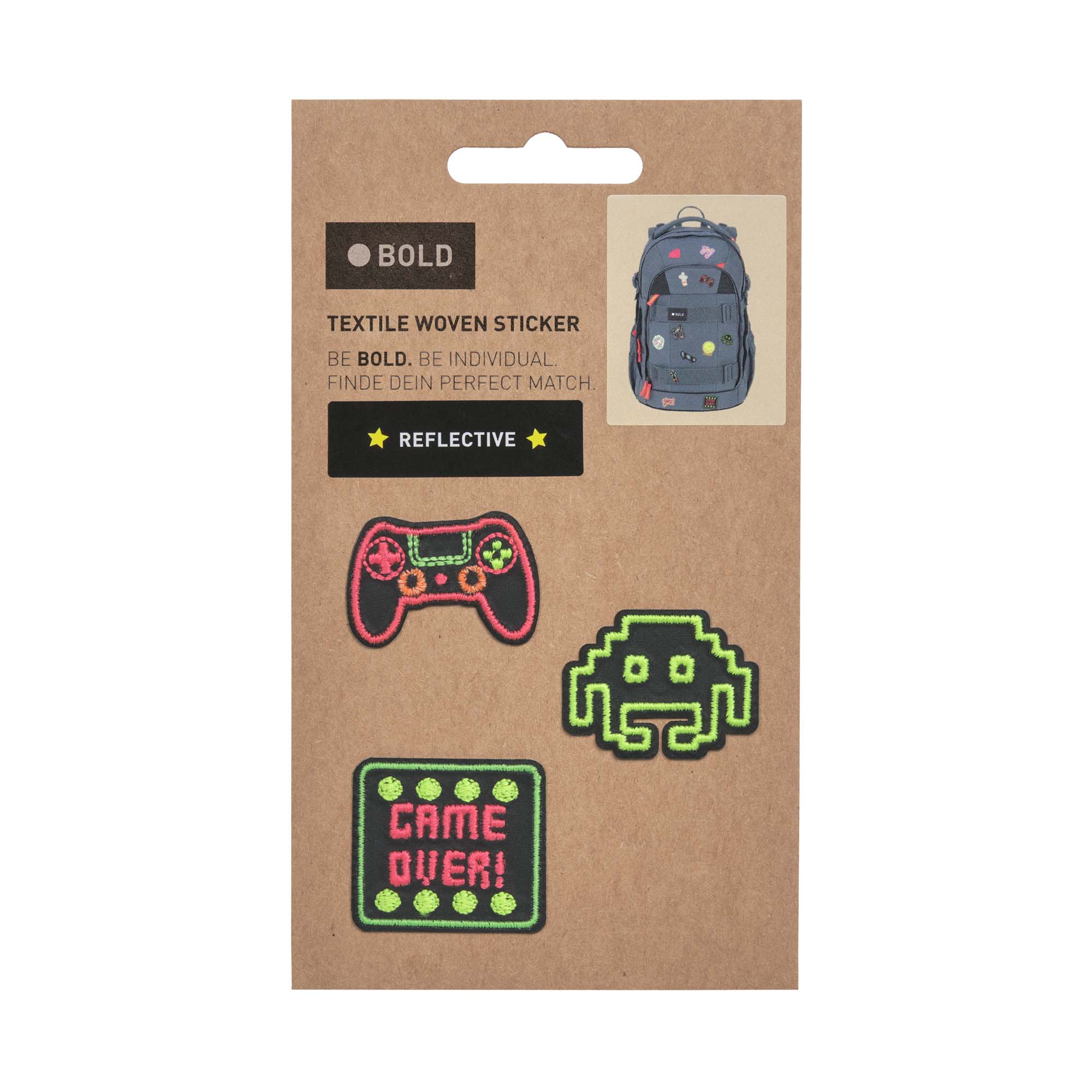 Lässig BOLD Match Textile Sticker Gaming - 5