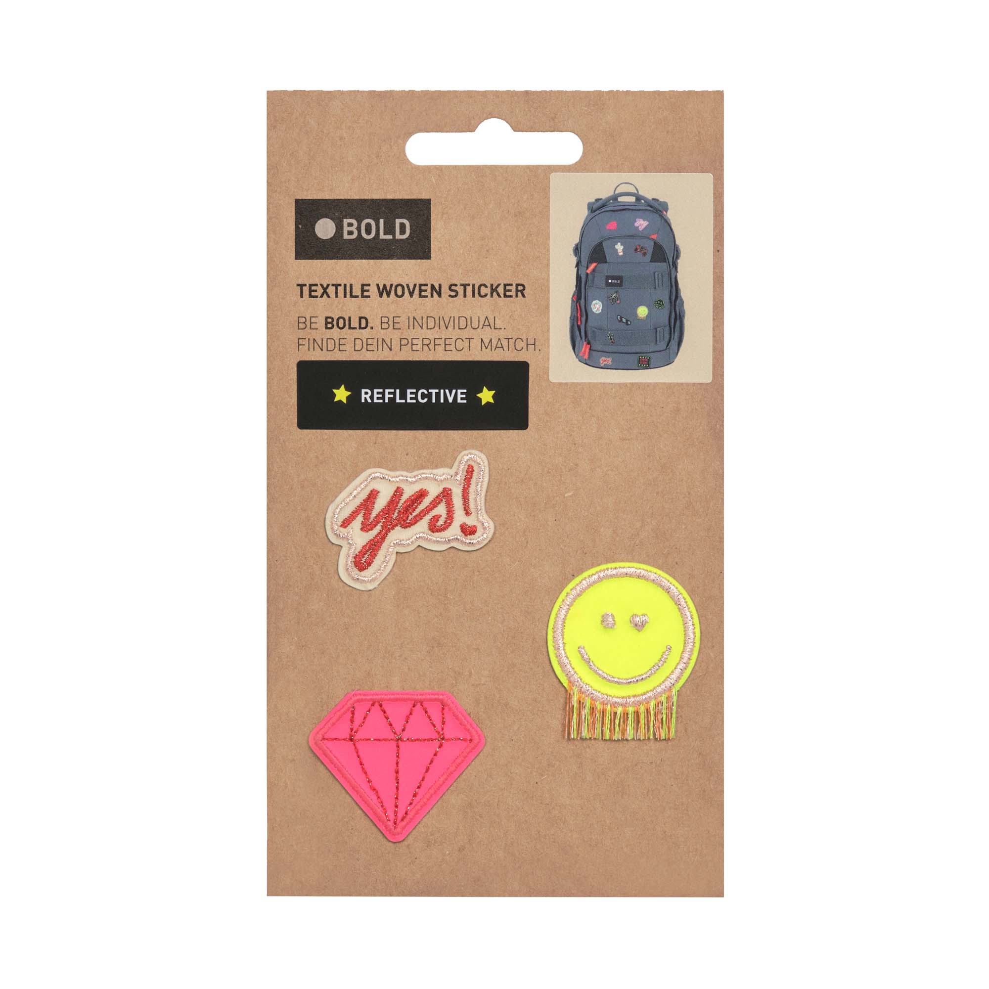 Lässig BOLD Match Textile Sticker Diamant - 5