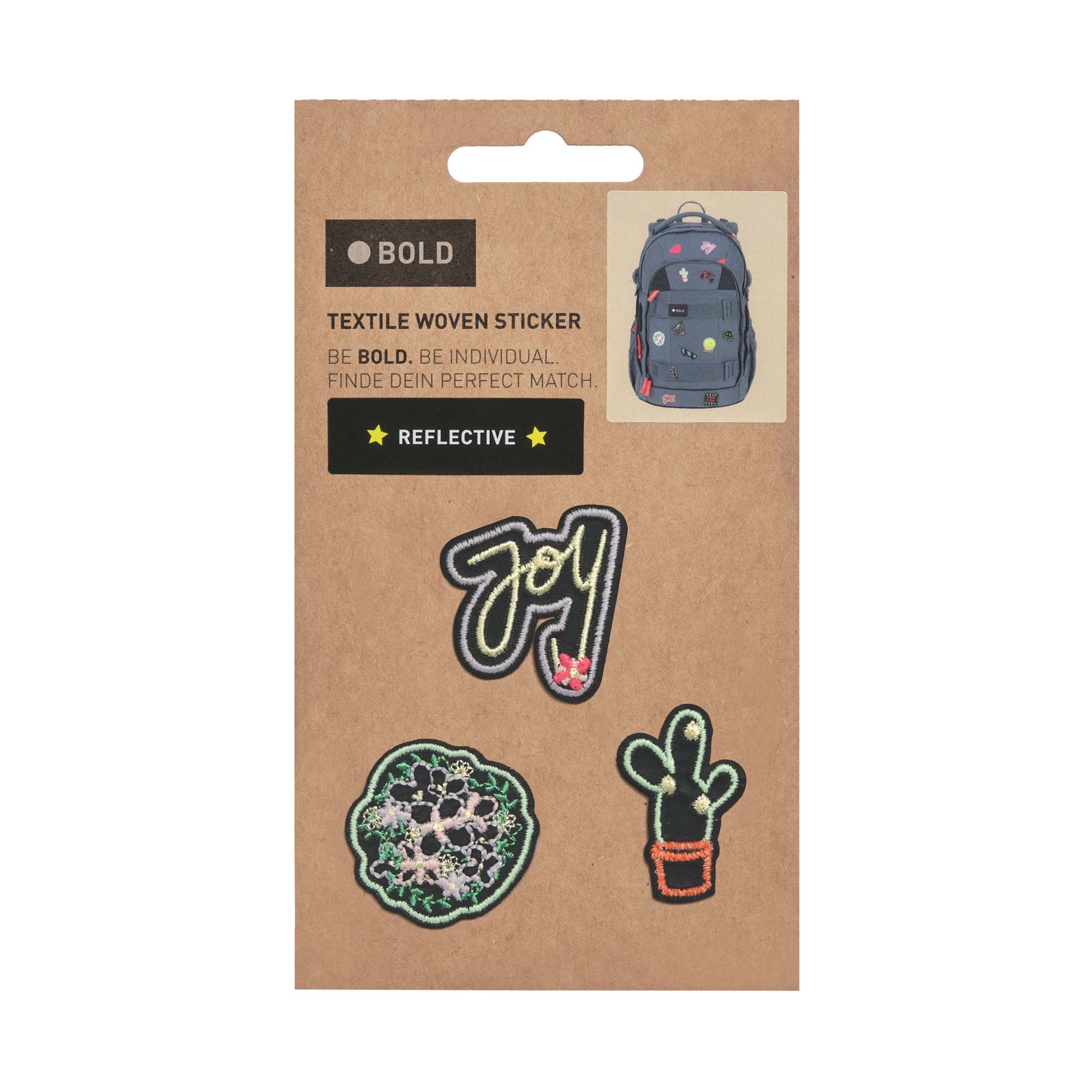 Lässig BOLD Match Textile Sticker Joy black - 6