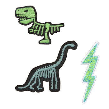 Lässig Textile Woven Sticker Stick on Dino