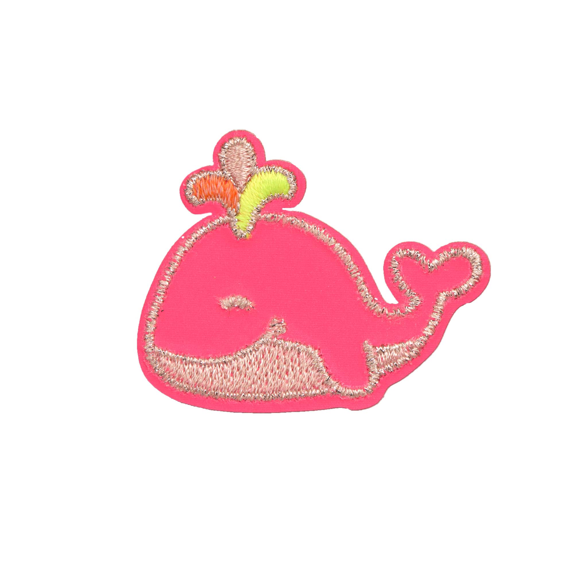 Lässig Textile Woven Sticker Stick on Whale pink - 3