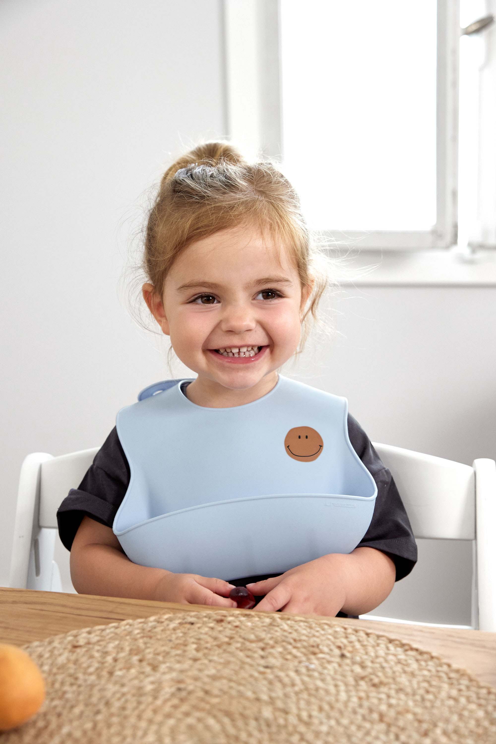 Lässig Silicone Bib Happy Rascals Smile sky blue - 10