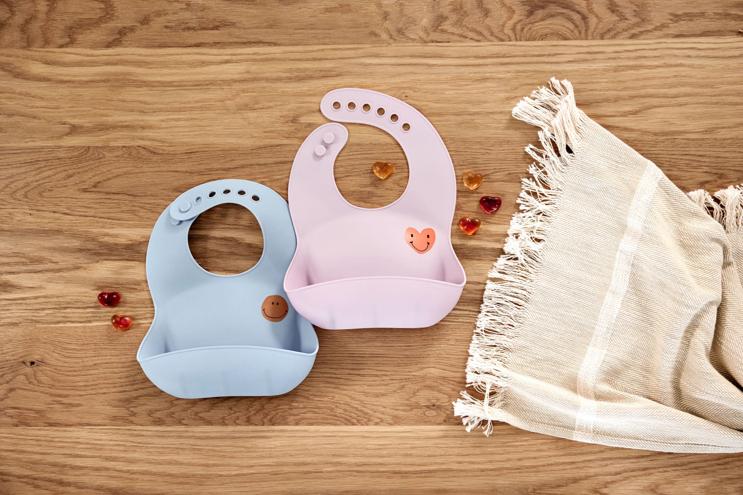 Lässig Silicone Bib Happy Rascals Smile sky blue - 5
