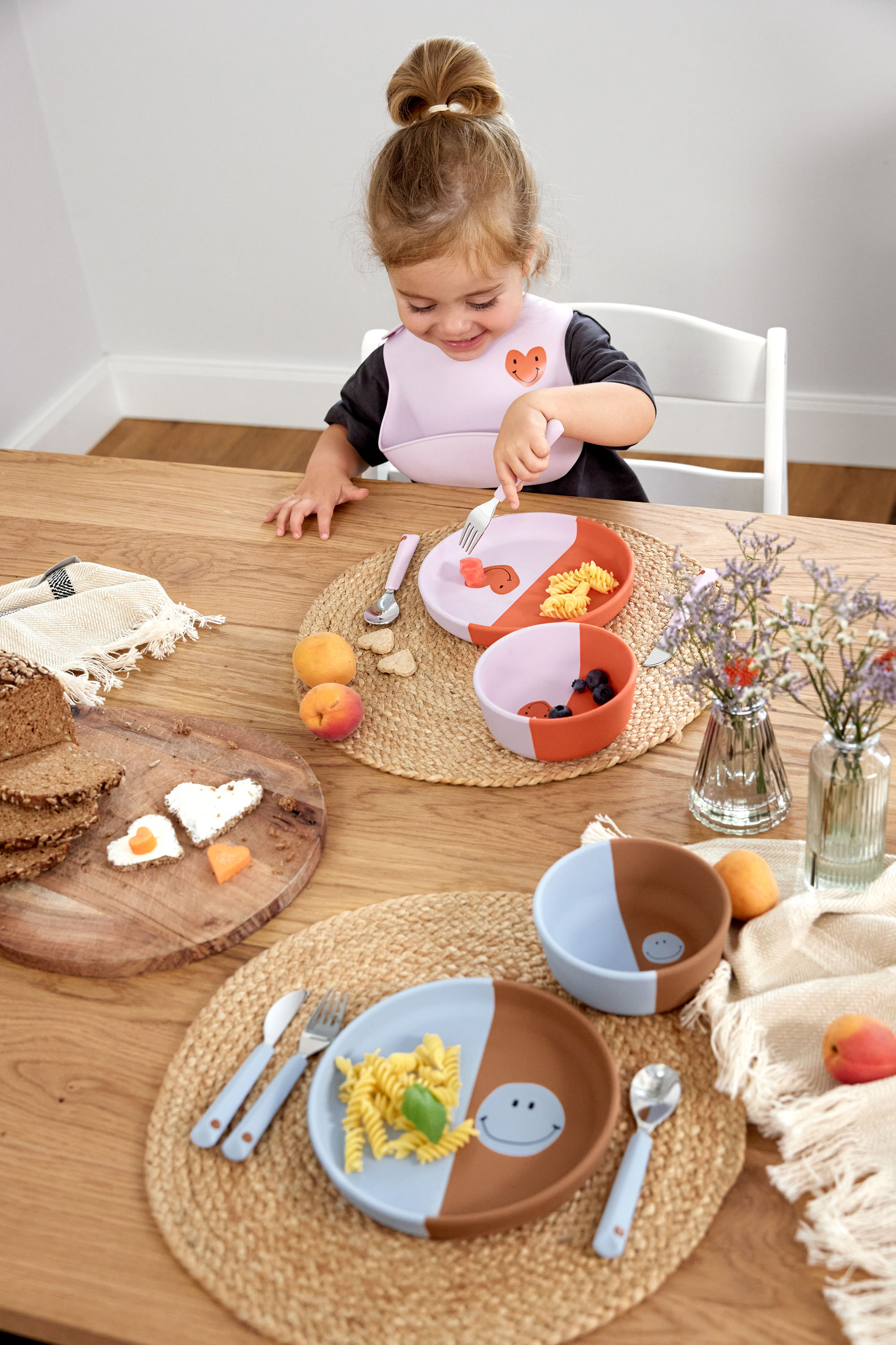 Lässig Silicone Bib Happy Rascals Heart lavender - 7