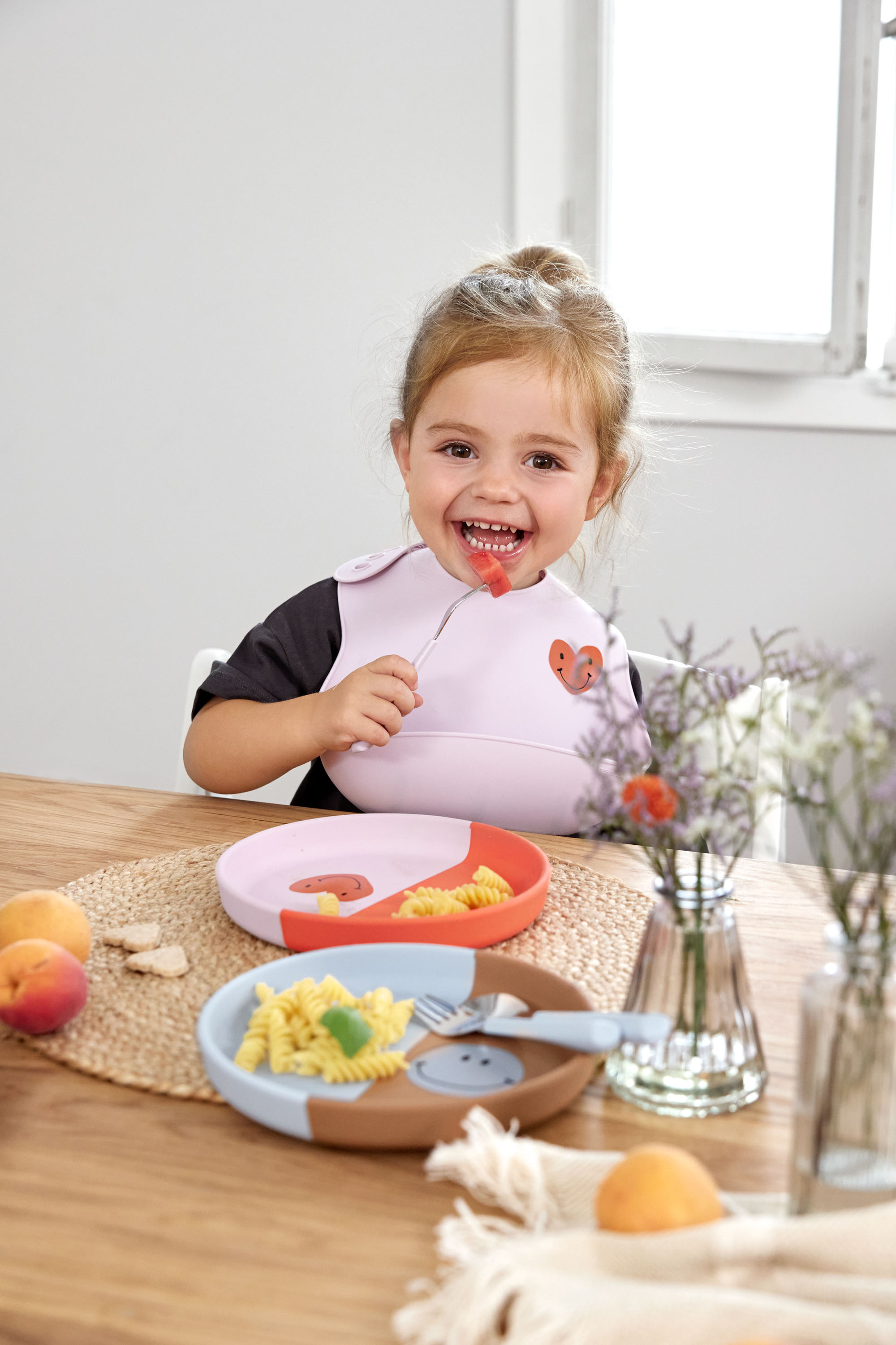 Lässig Silicone Bib Happy Rascals Heart lavender - 5