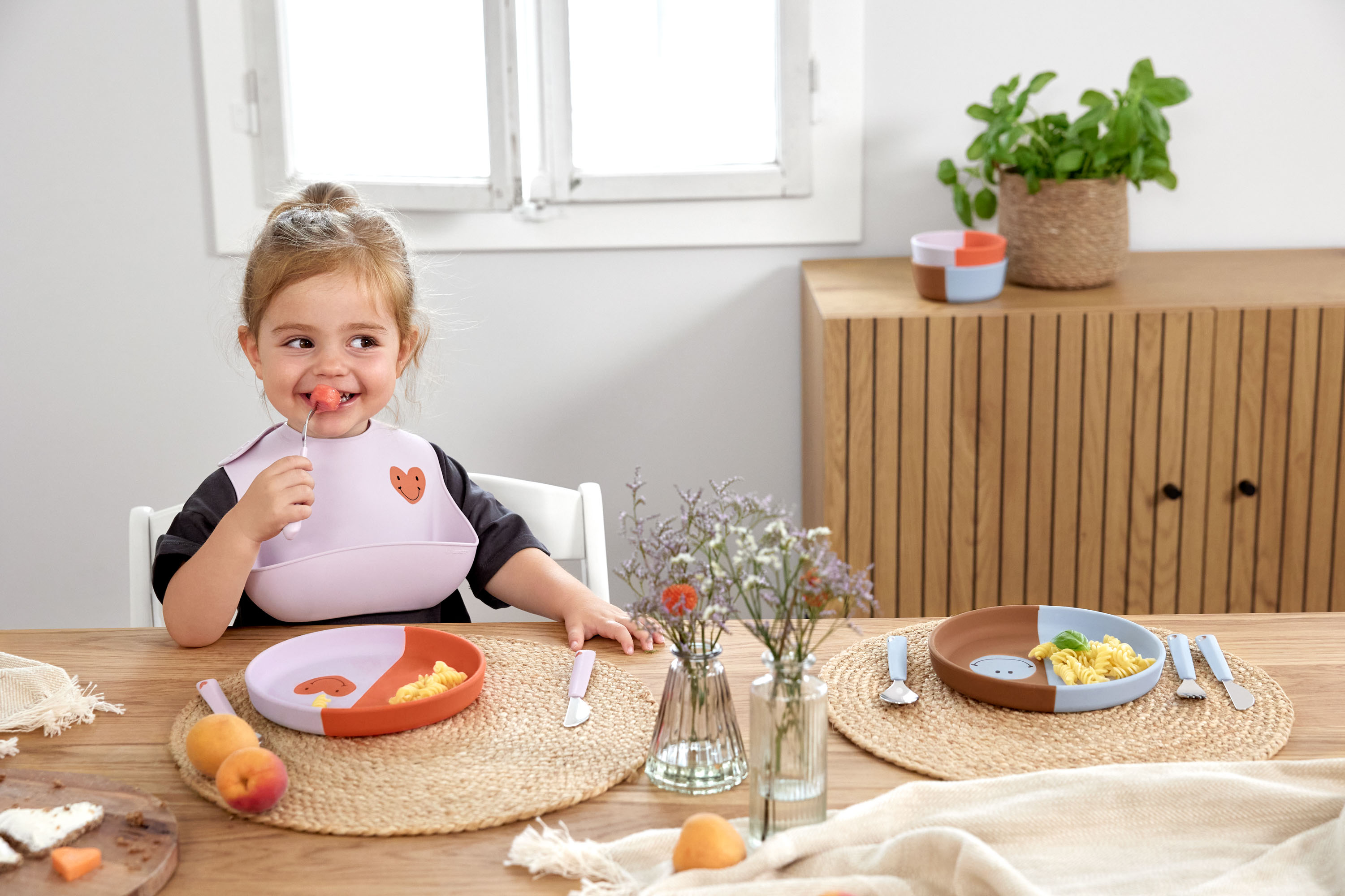 Lässig Silicone Bib Happy Rascals Heart lavender - 6