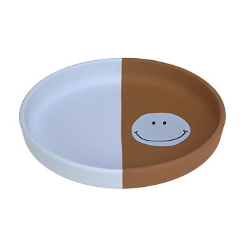 Lässig Silicone Plate Happy Rascals Smile sky blue