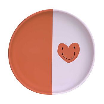 Lässig Silicone Plate Happy Rascals Heart lavender
