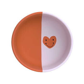 Lässig Silicone Bowl Happy Rascals Heart lavender