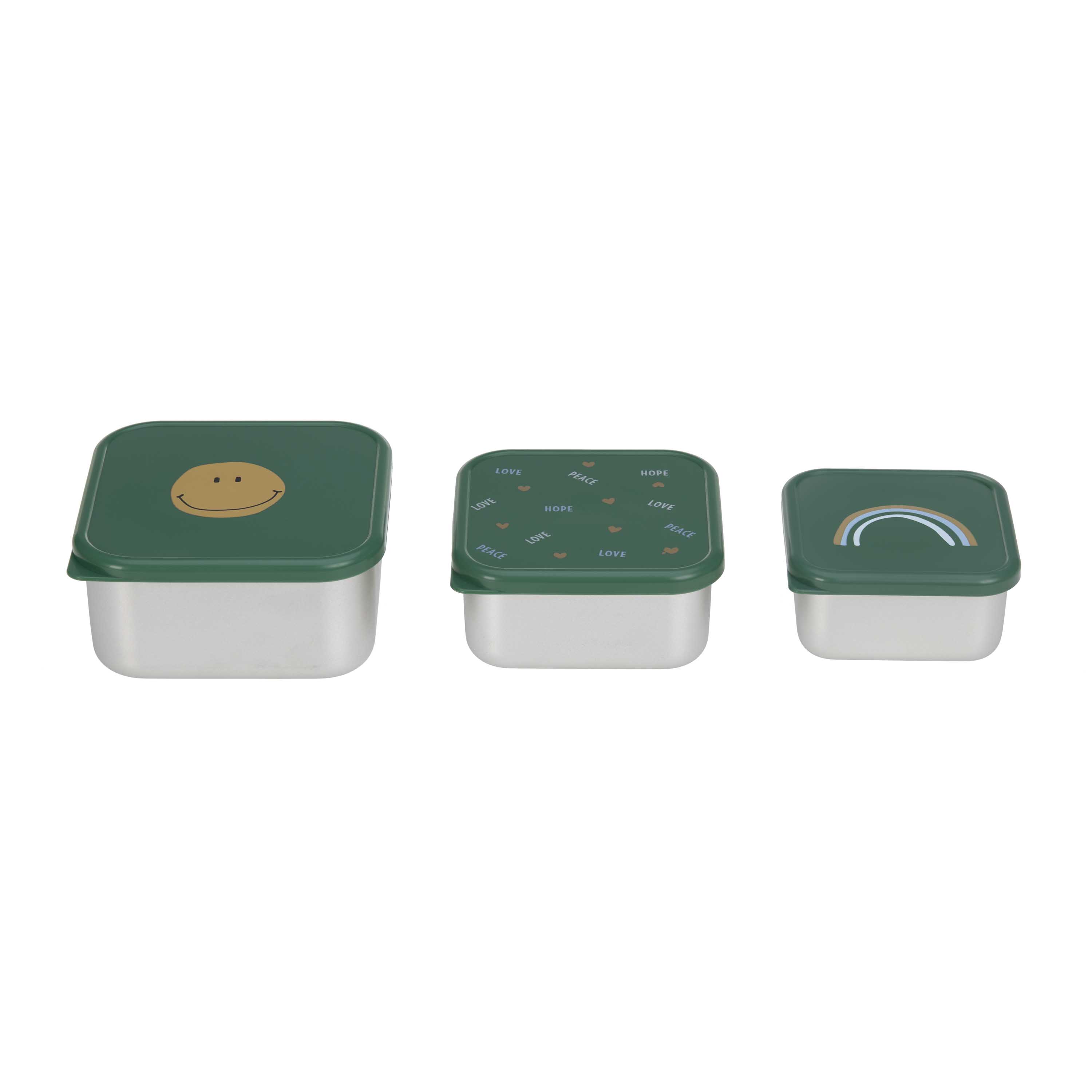 Lässig Snackbox Stainless Steel 3 pcs Happy Rascals - 9