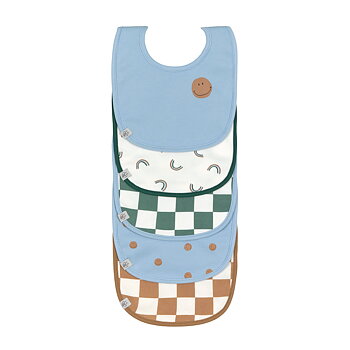 Lässig Value Pack Bib 5 pcs Happy Rascals Smile sky blue