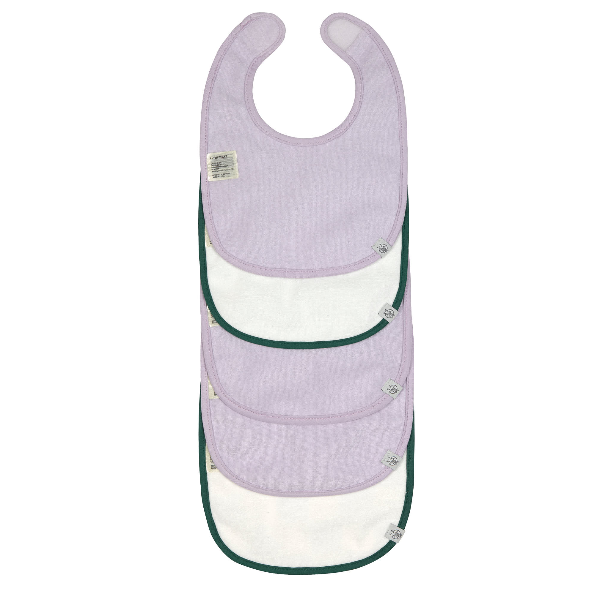 Lässig Value Pack Bib 5 pcs Happy Rascals Heart lavender - 3