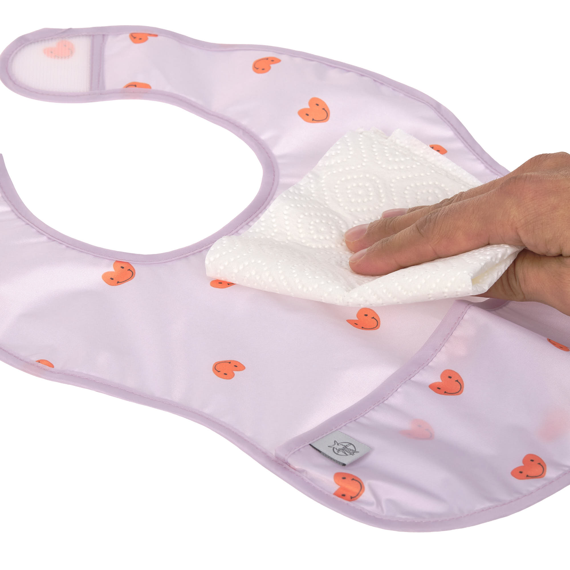 Lässig Lightweight Bib 2 pcs Happy Rascals Heart lavender - 3