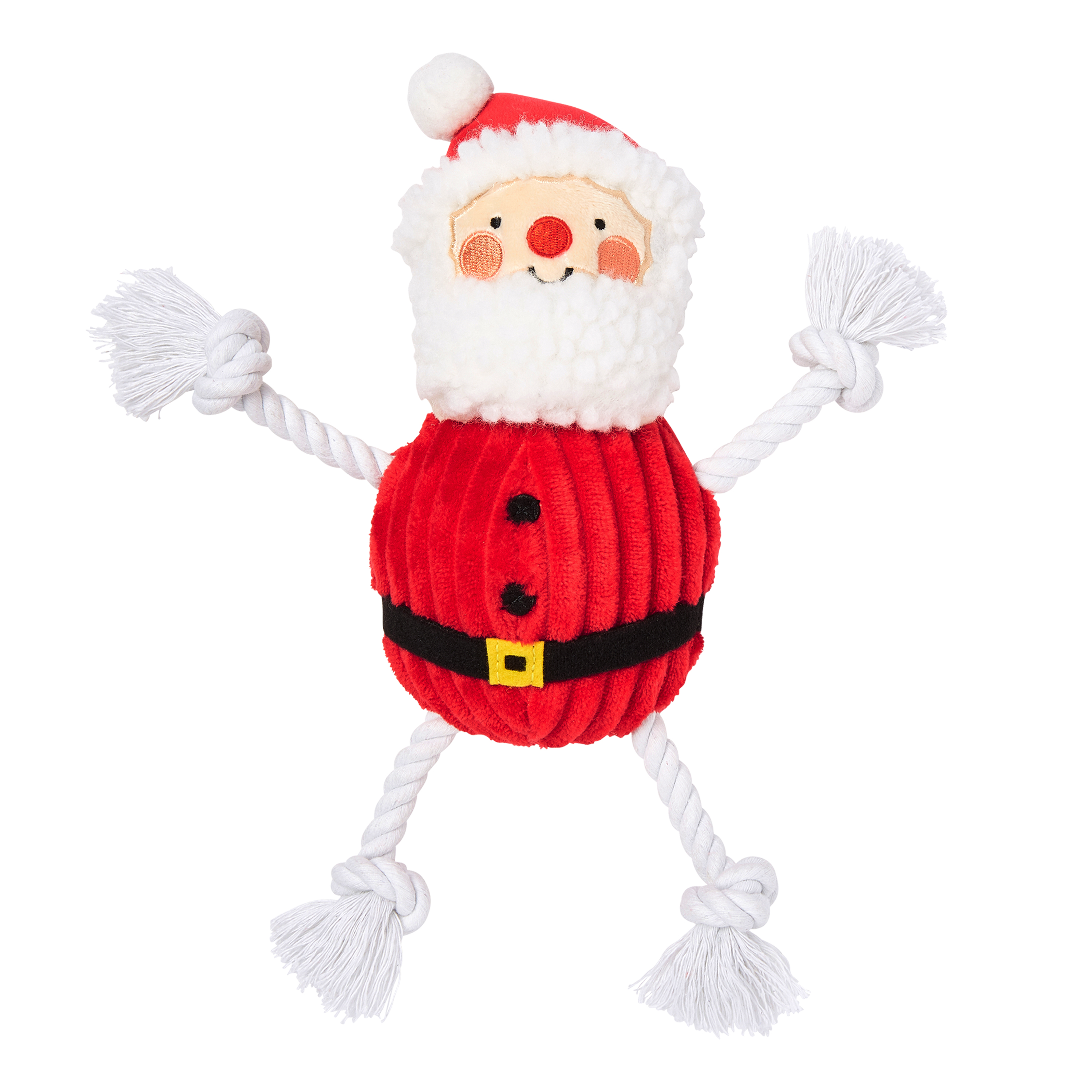 Real Santa Claus Dog Toy  Red/White - 3