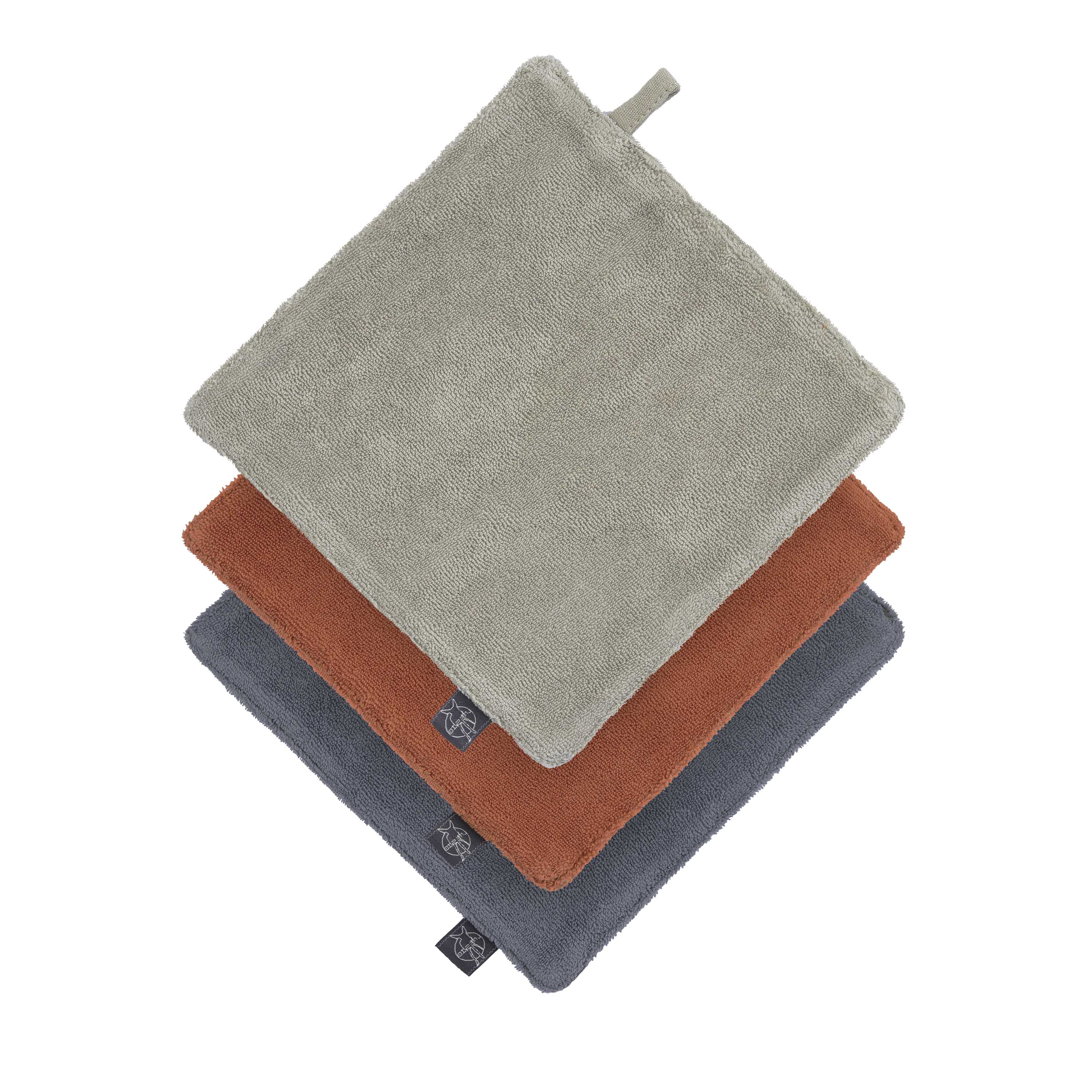 Lässig Muslin/Terry Washcloth 3 pcs GOTS - 4