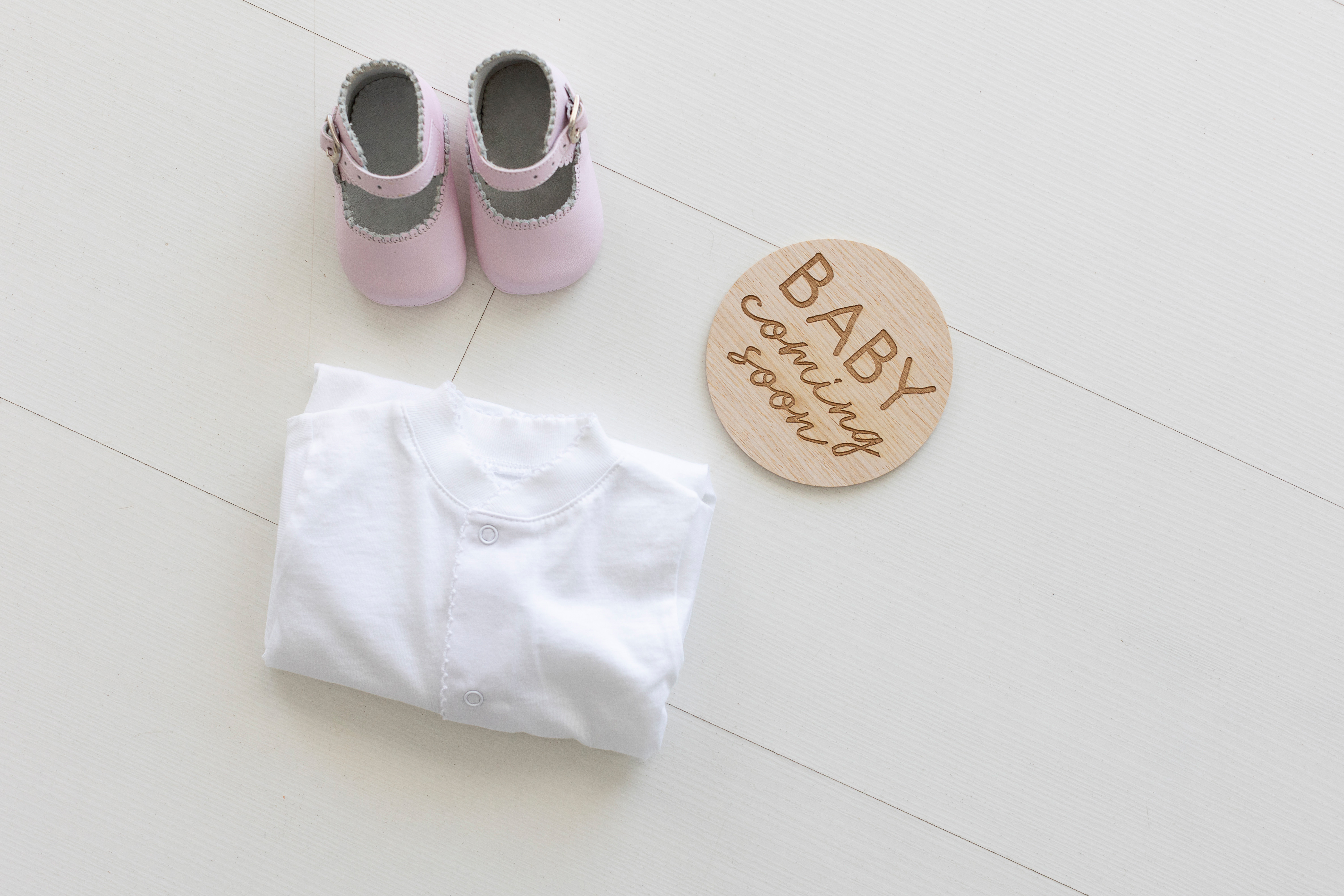 Pregnancy photo cards natural wood - 6
