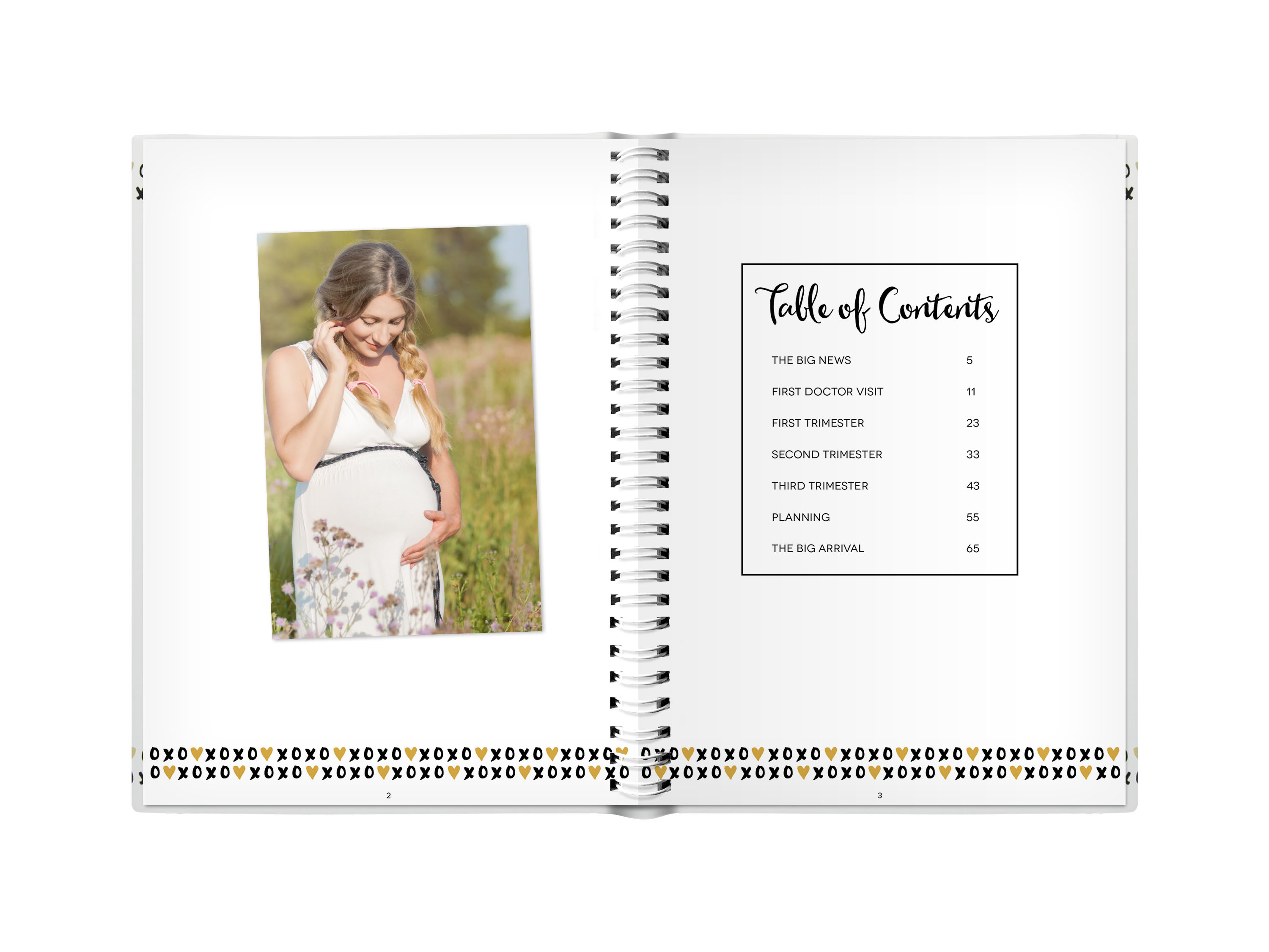 Pregnancy journal white - 3