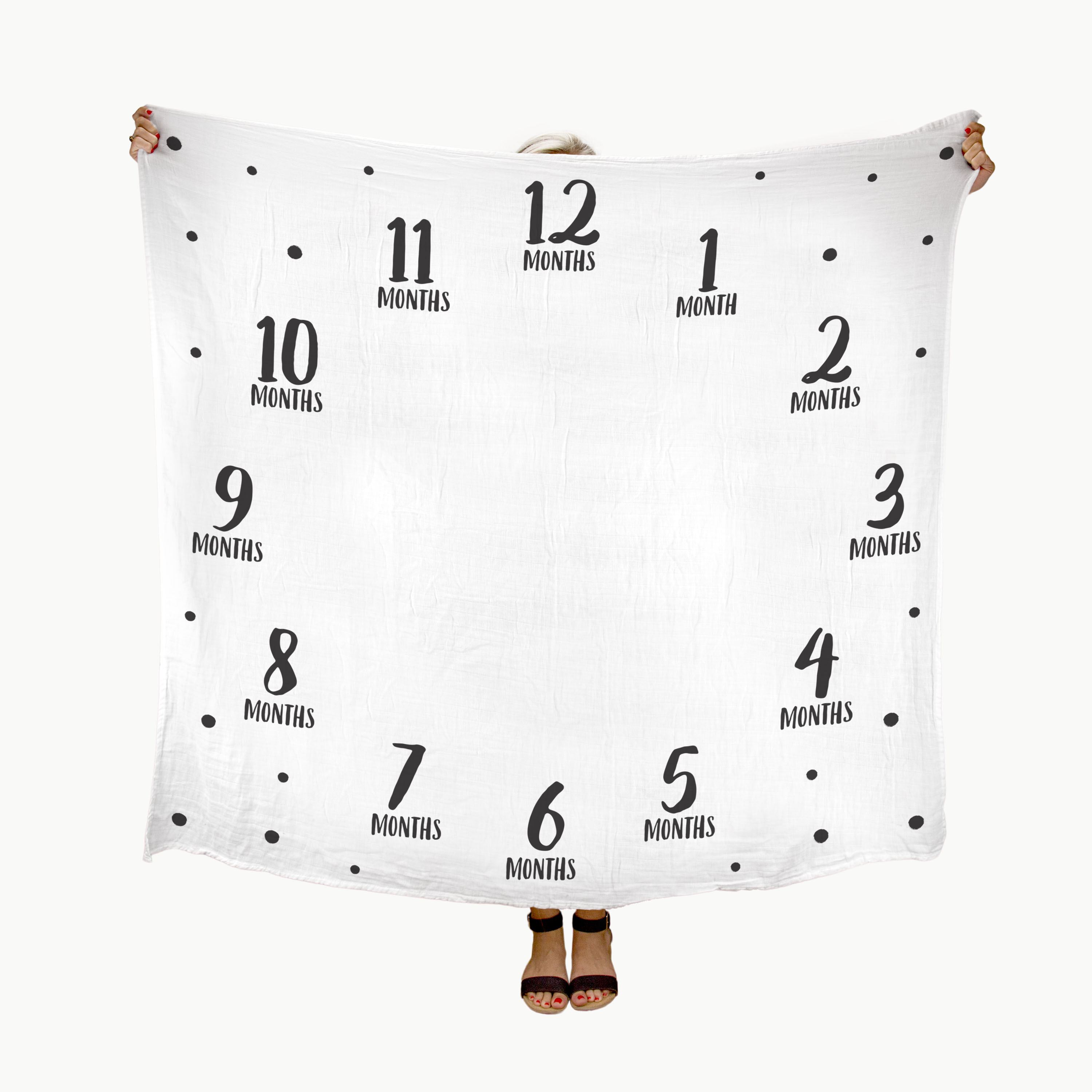 Watch Me Grow Photo Blanket White - 4