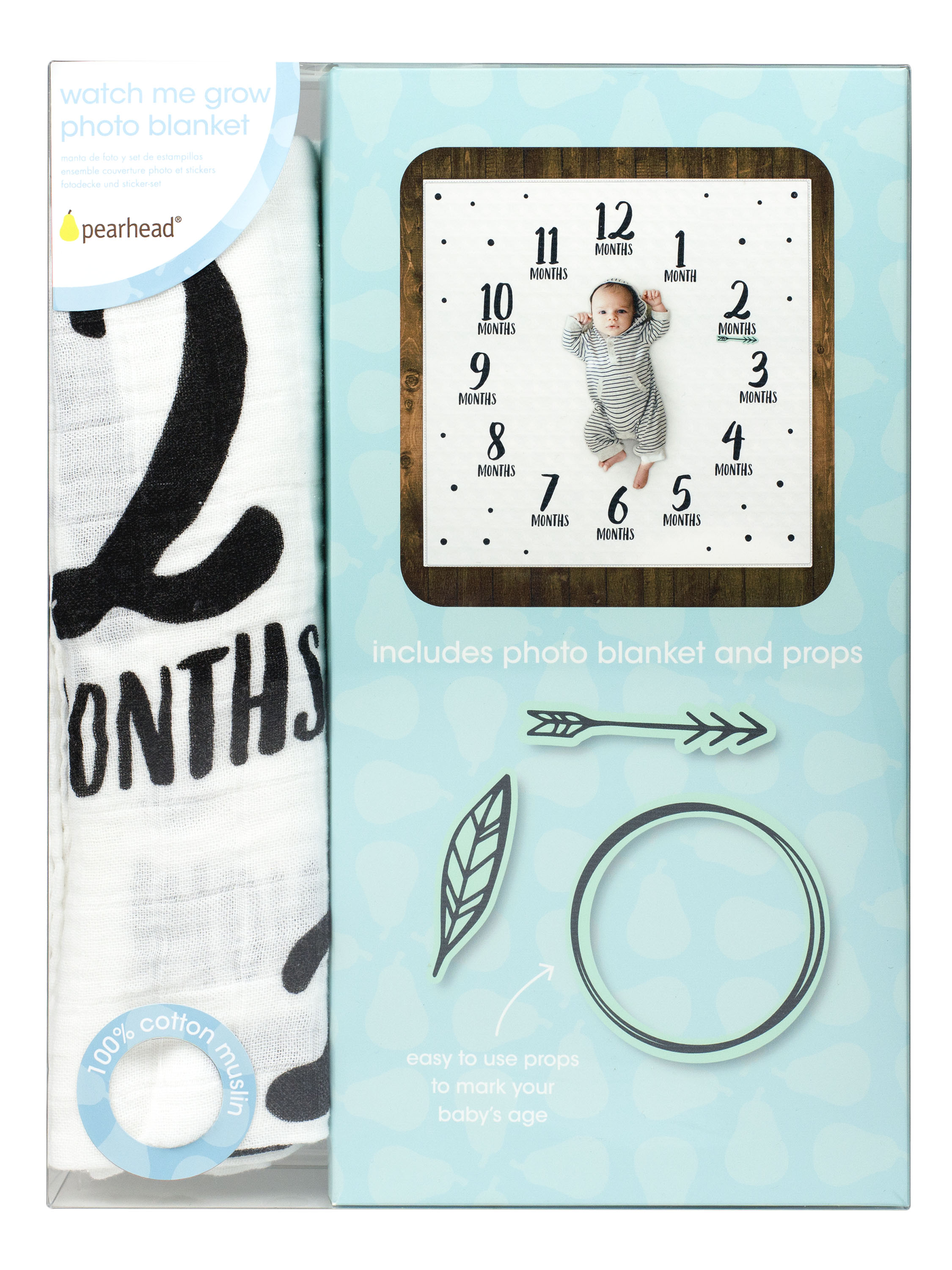 Watch Me Grow Photo Blanket White - 6