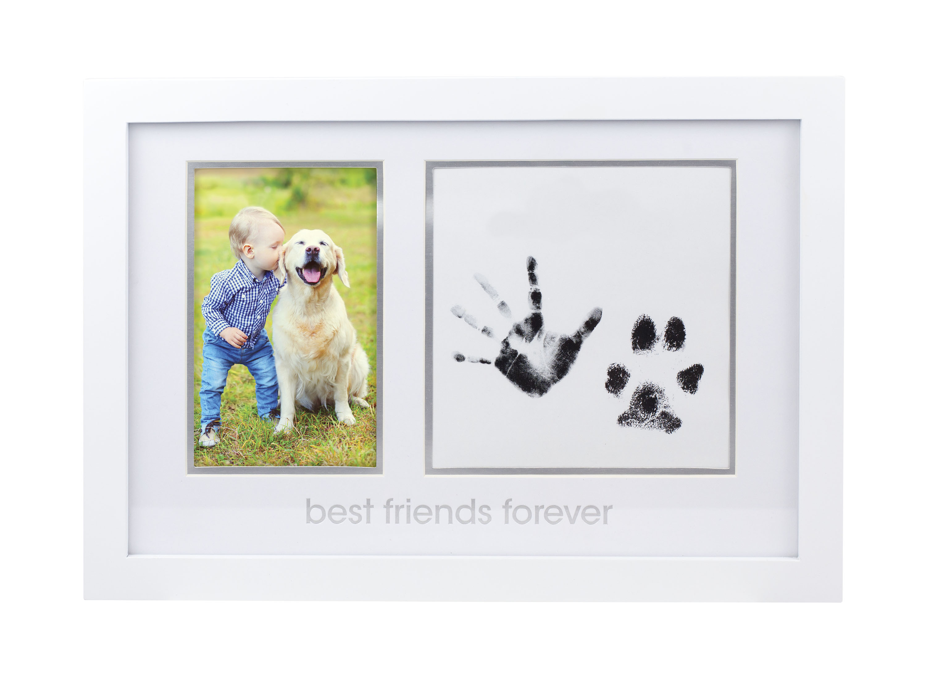 "Best Friends Forever" Prints Frame - Pet & Baby White