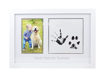 "Best Friends Forever" Prints Frame - Pet & Baby White