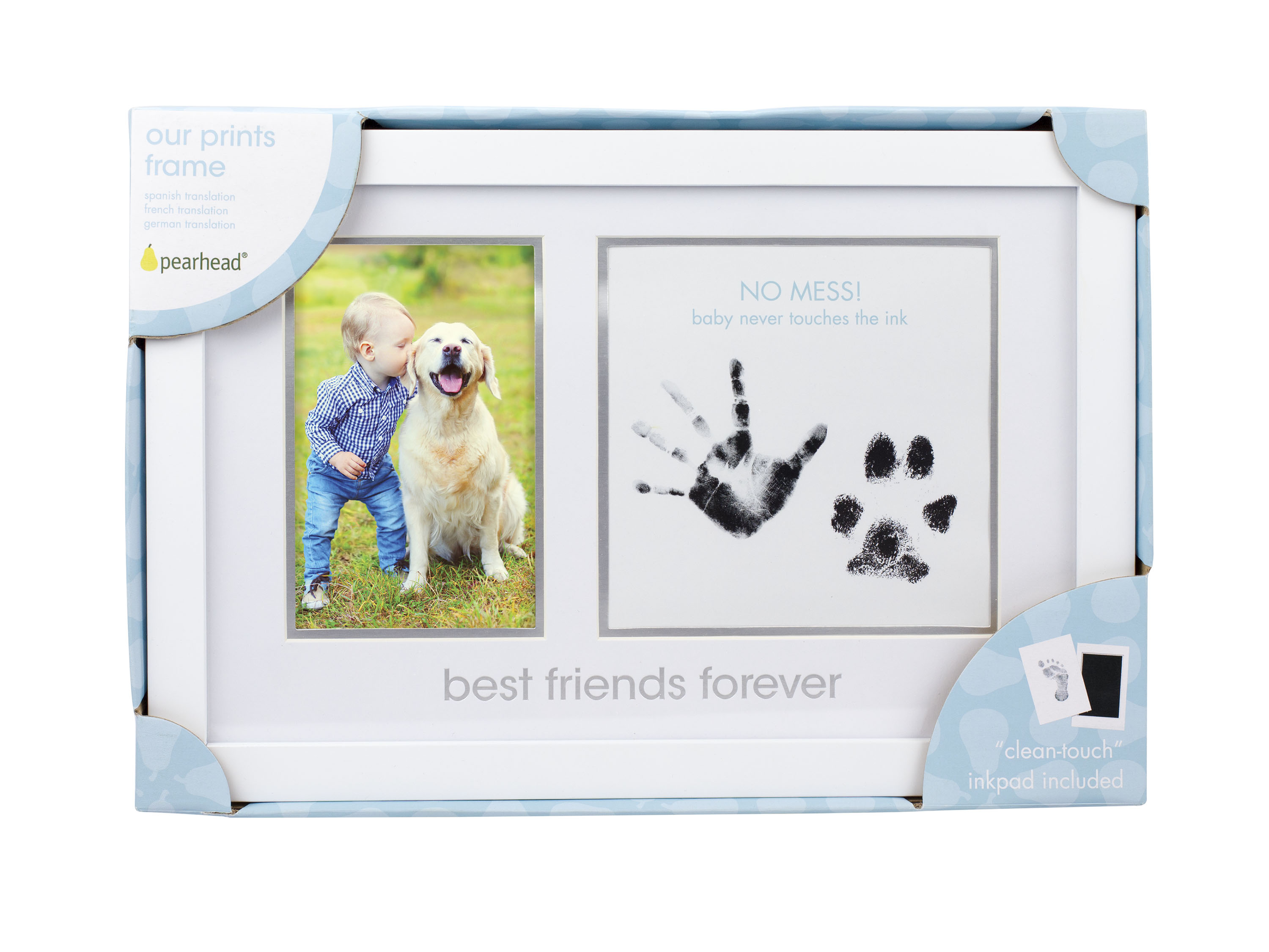 "Best Friends Forever" Prints Frame - Pet & Baby White - 3