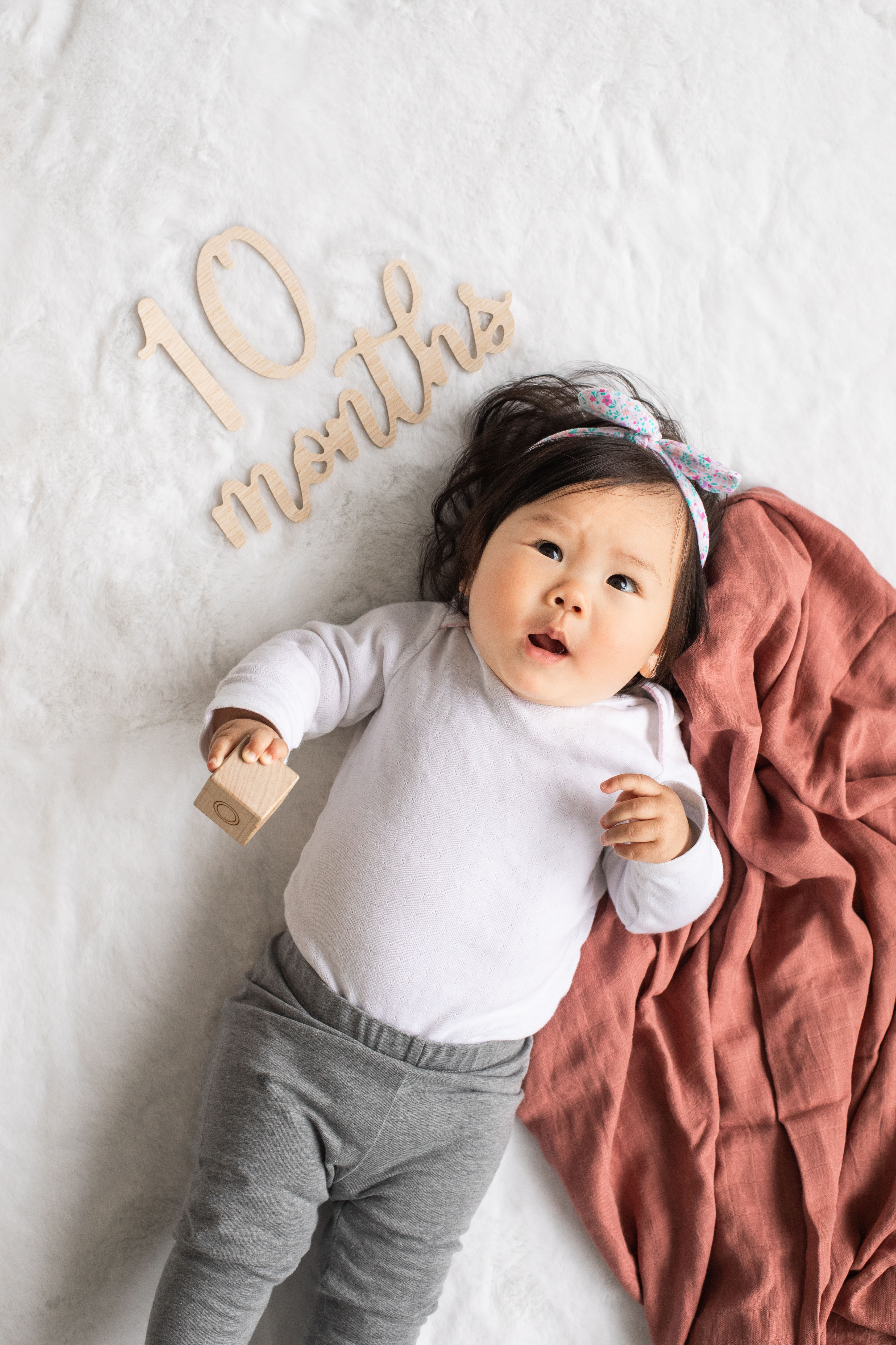 Wooden milestone photo props natural wood - 10