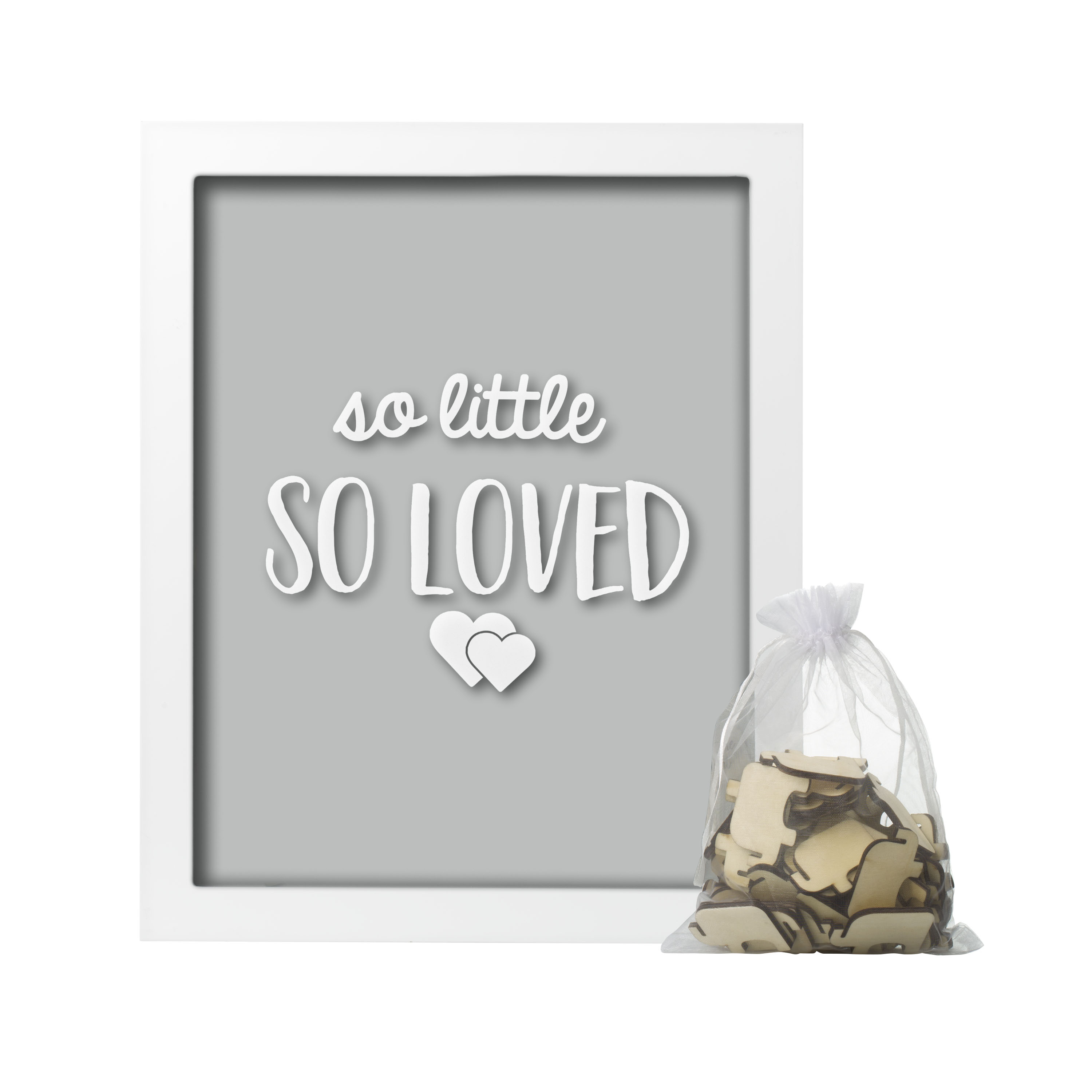 Pearhead Little Wishes Signature Frame White/Gray
