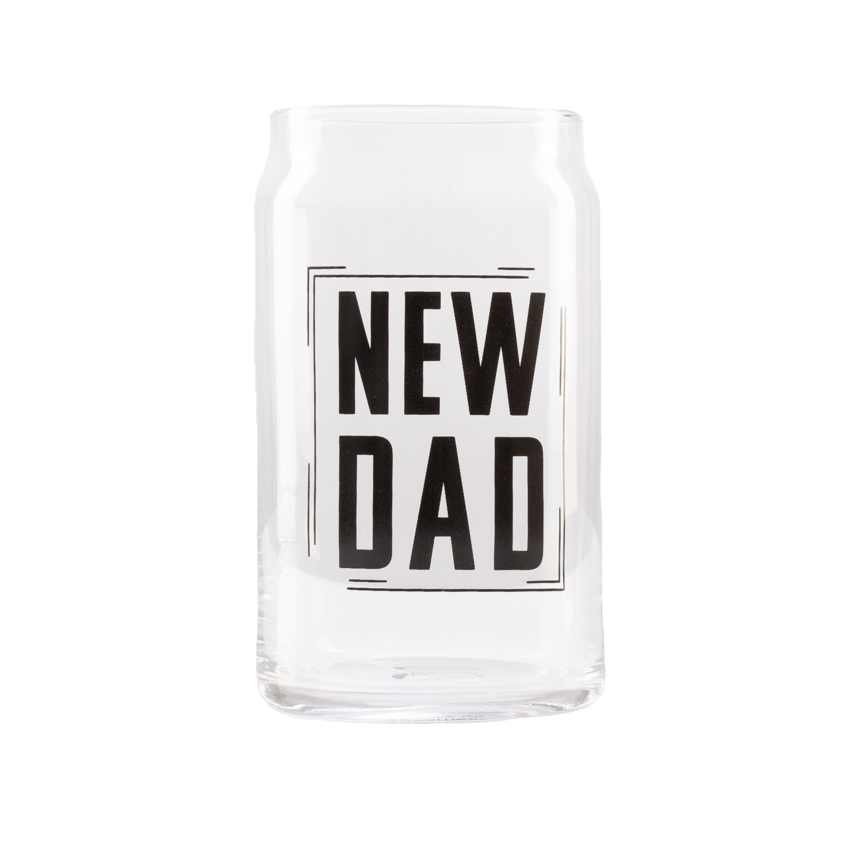 Pearhead New Dad Beer Glass Black