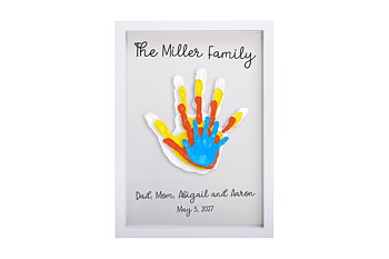 Clear family print frame White