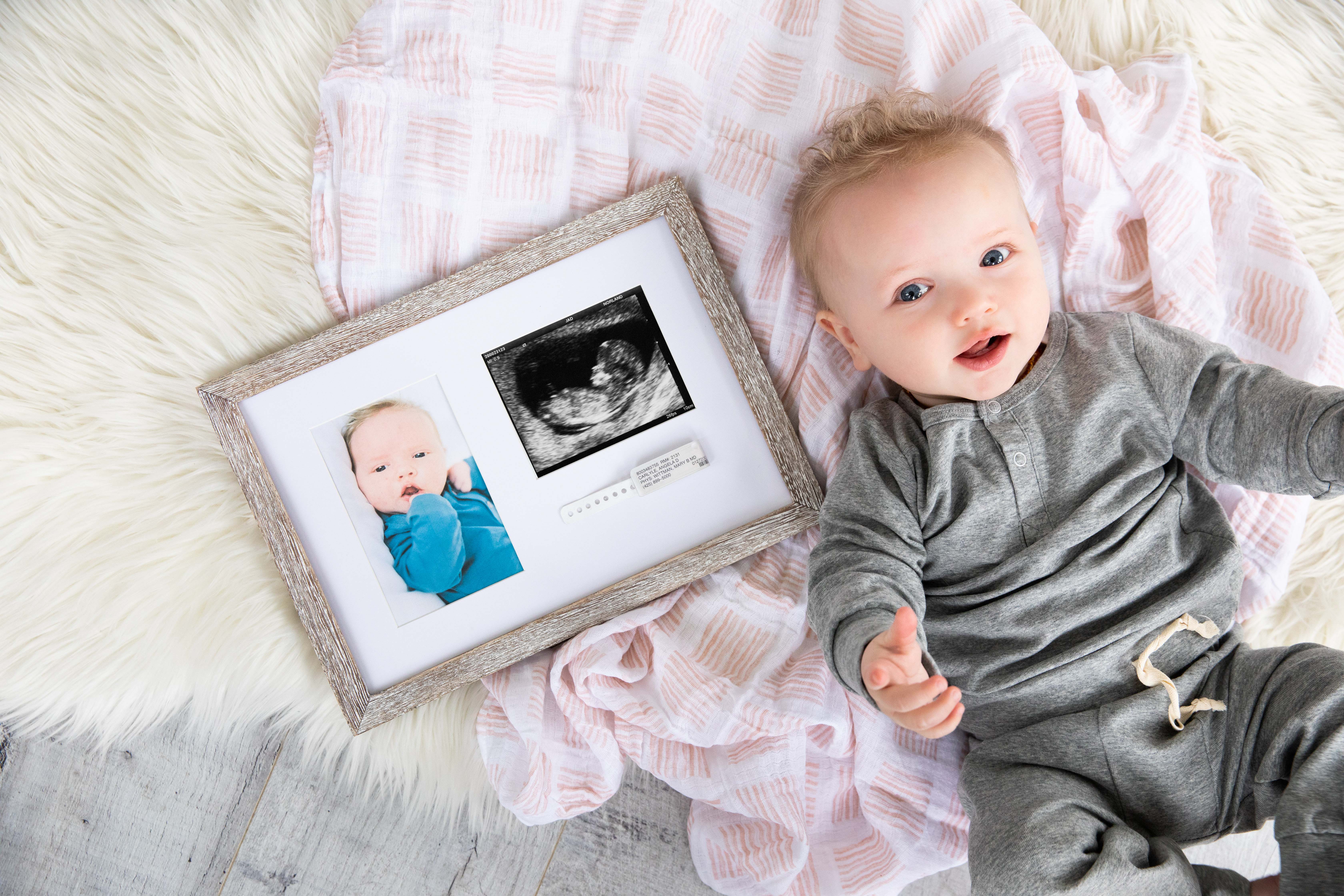 Pearhead Bracelet & Sonogram Frame rustic - 10